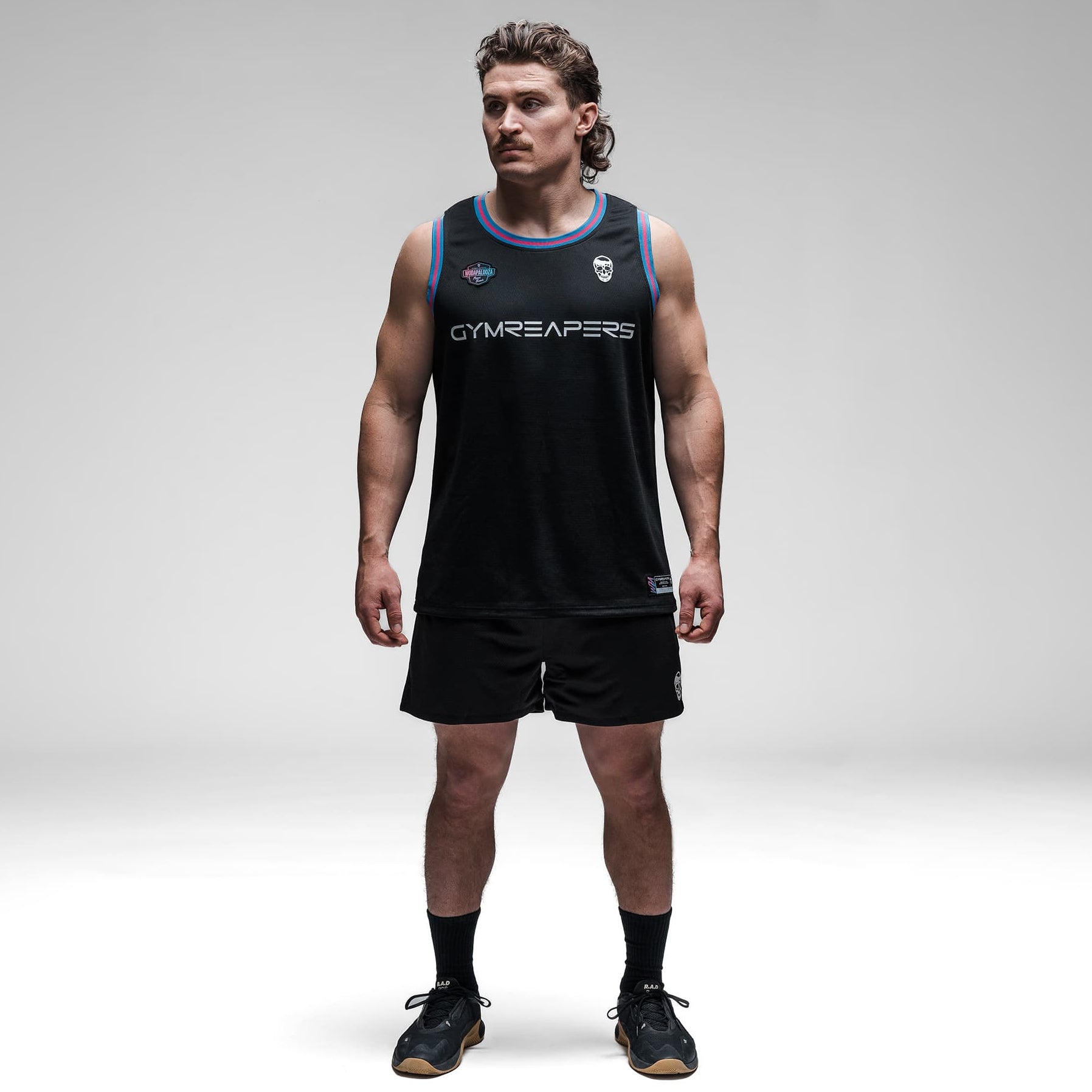 Athlete wearing the Miami Beach Jersey full body shot front view