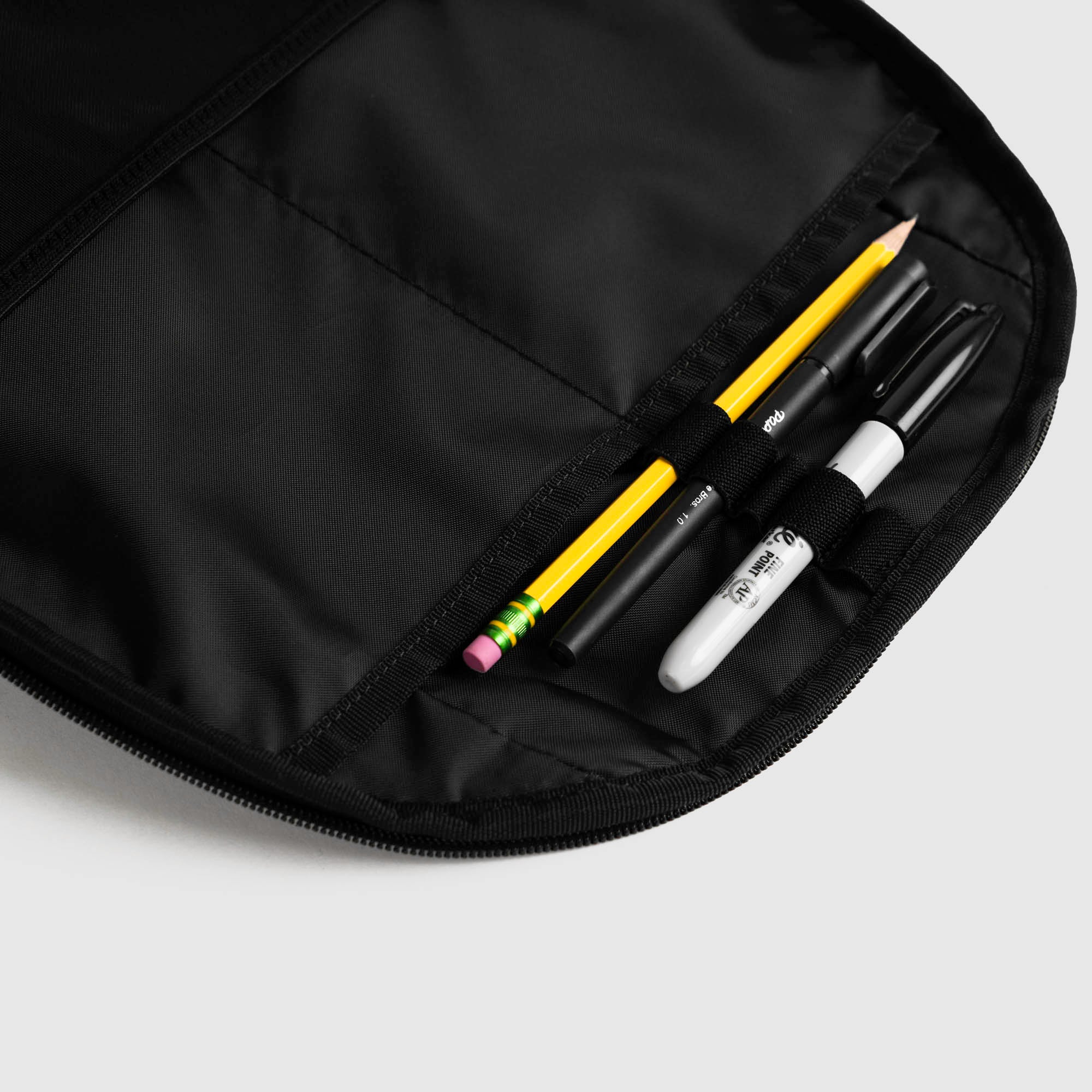 21L gravestone backpack onyx writing utensil storage