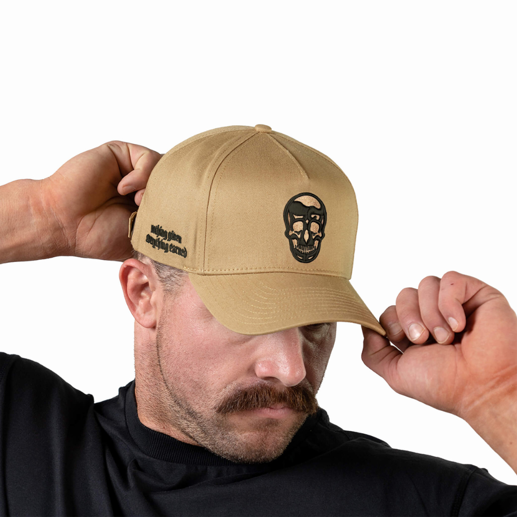 5 panel tan black front