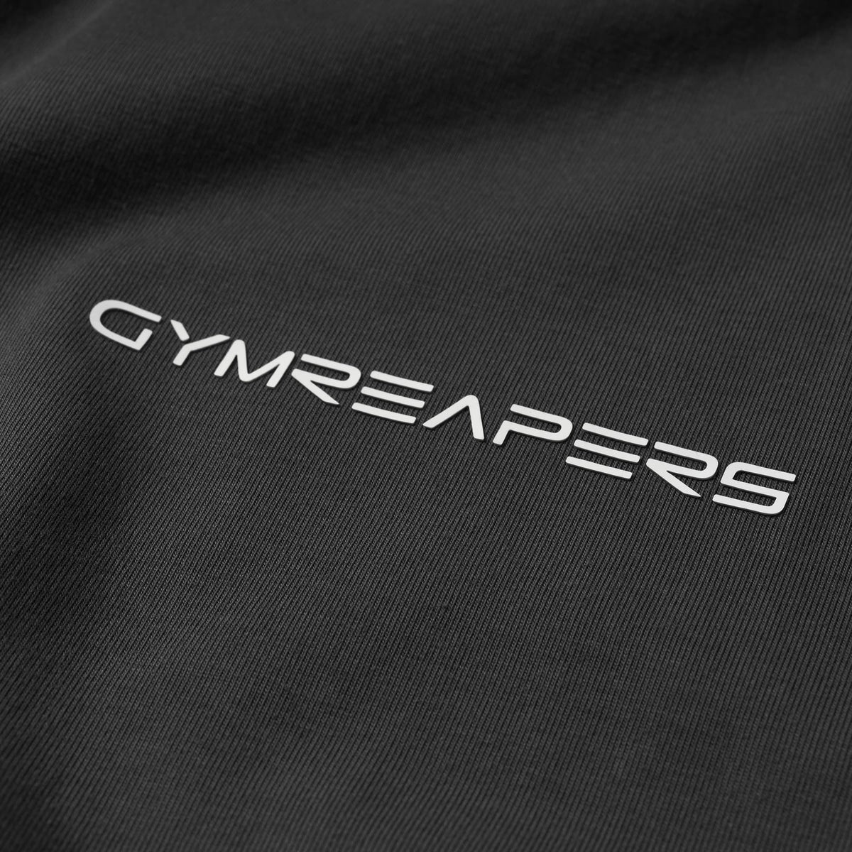 Axis Raglan Tee - Black/White Gymreapers logo detail
