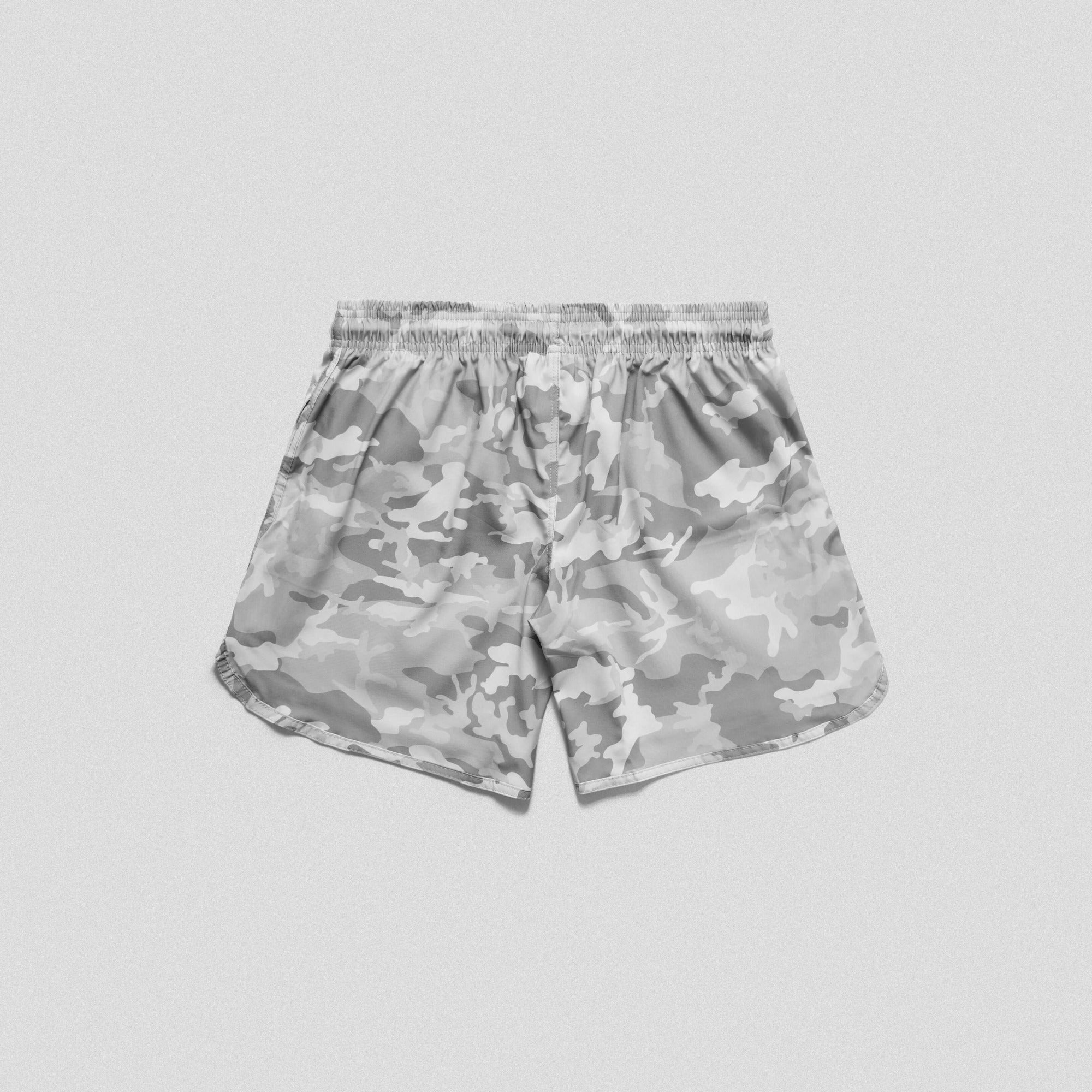arctic camo training shorts back flat