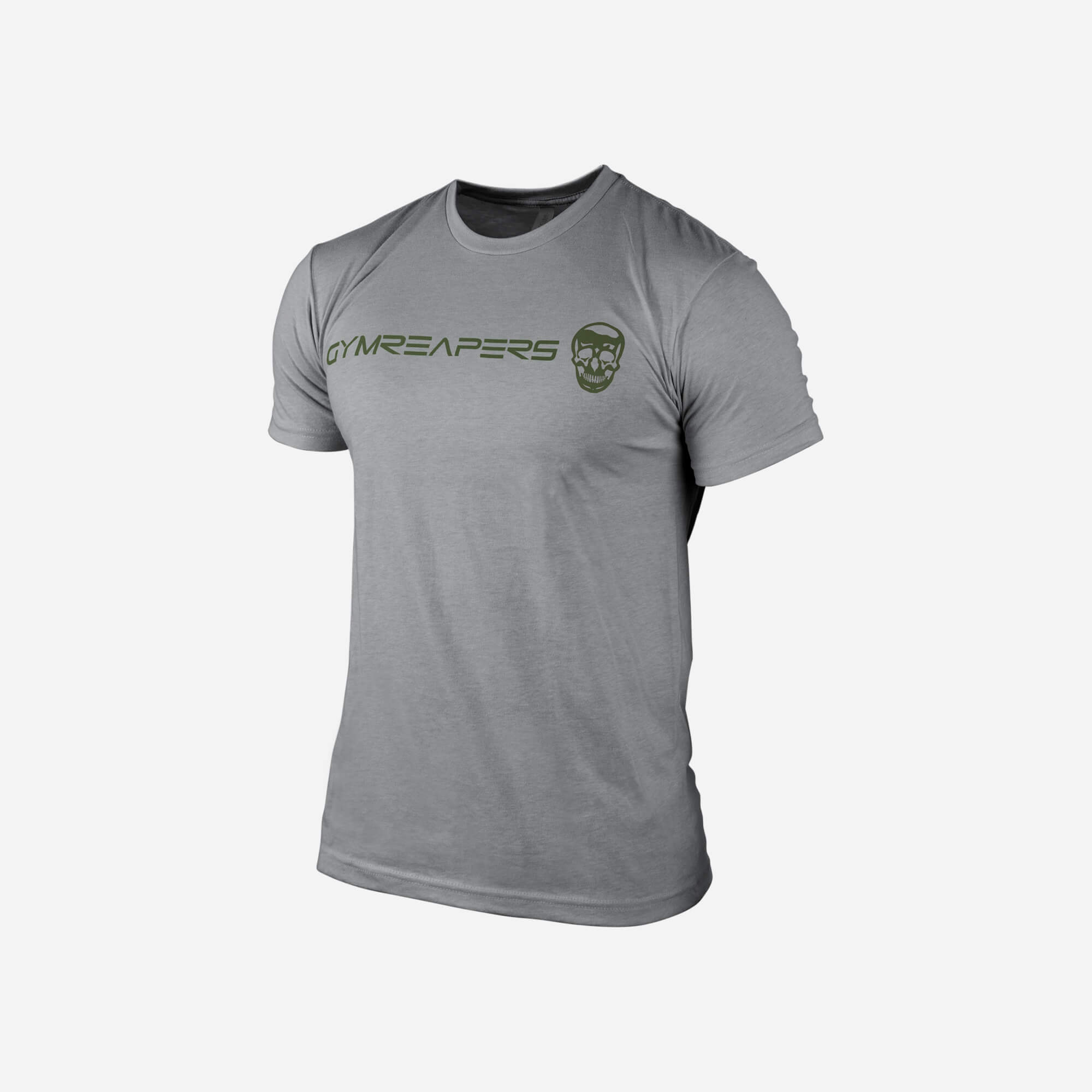 basic shirt gray green front