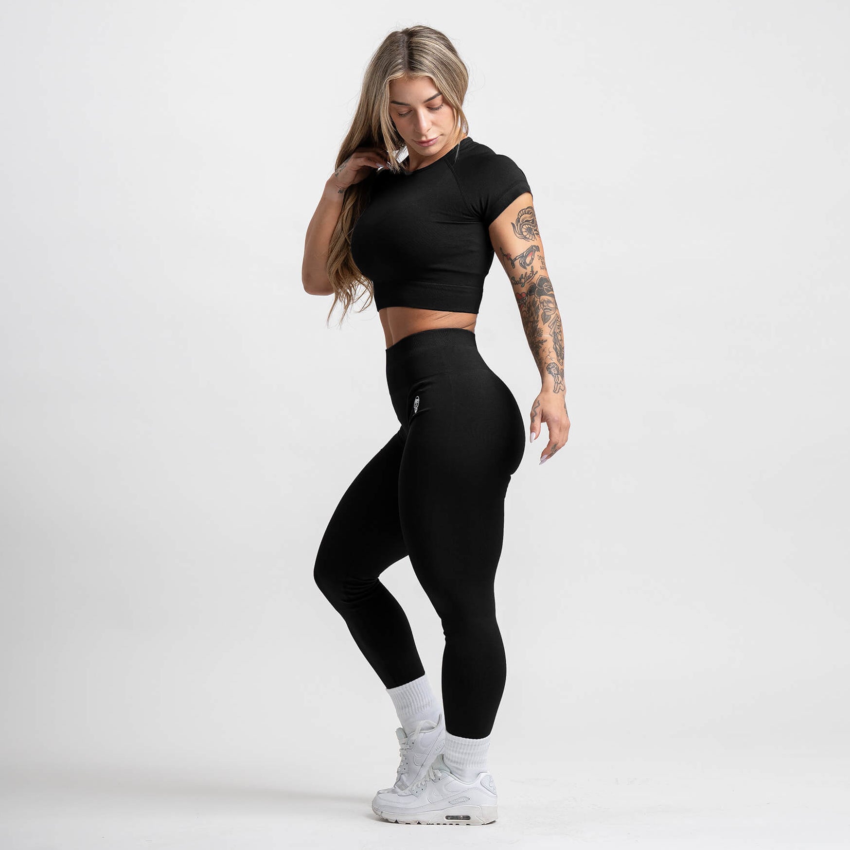リントスル Perfect Form Tops & Leggings Set Infinity Crop Tee & Leggings Bundle