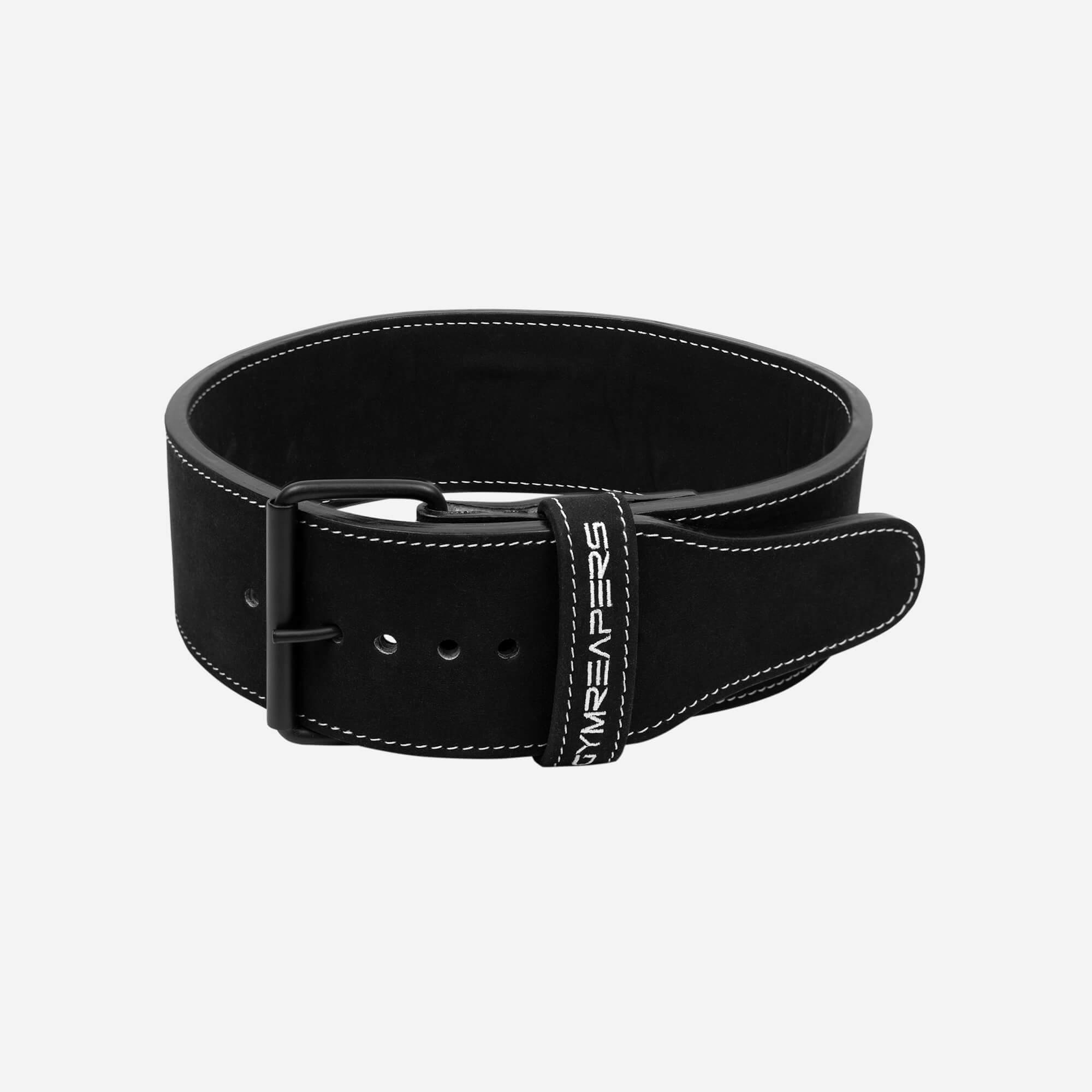 10mm single prong belt black white front