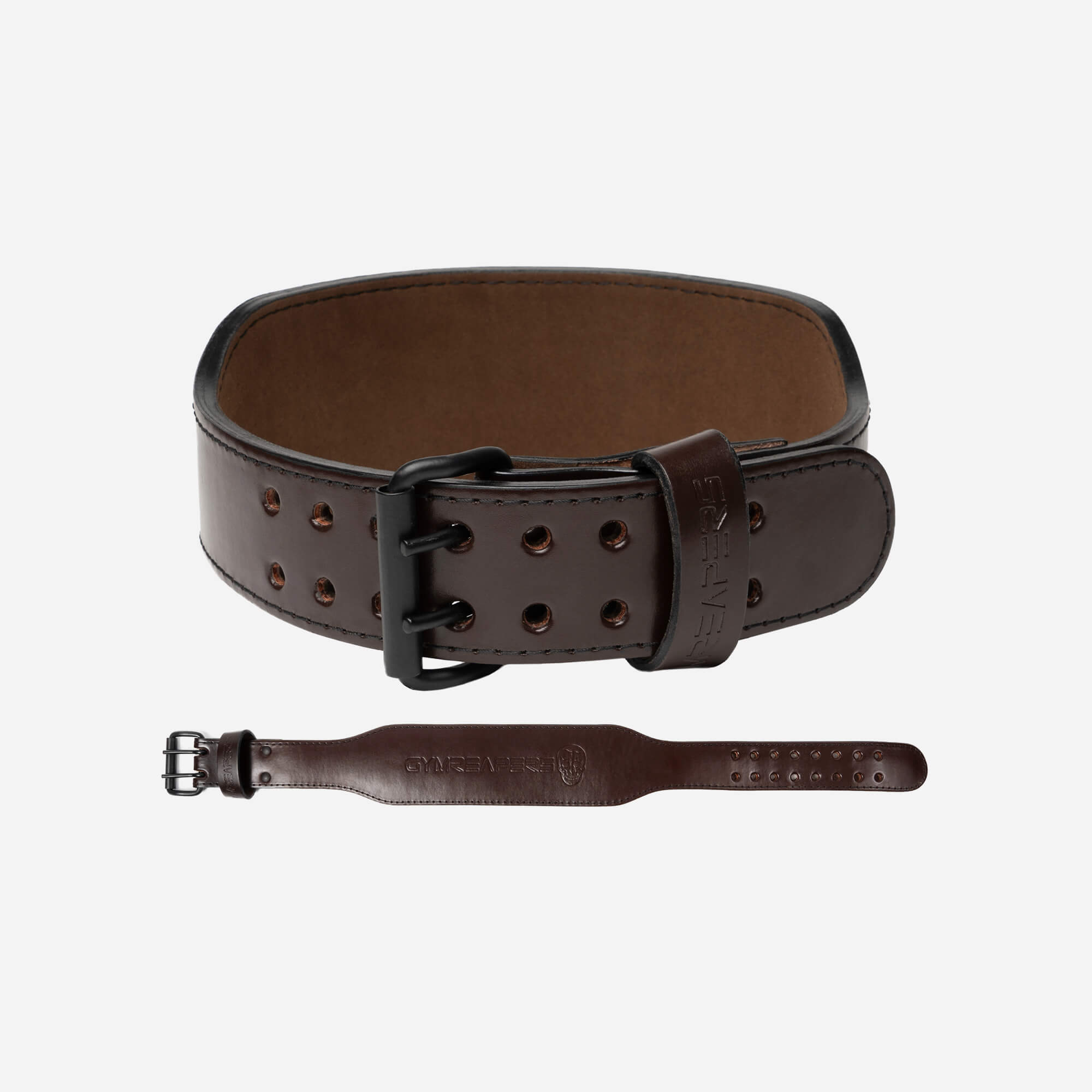 7mm Leather Weight Lifting Belt - Brown