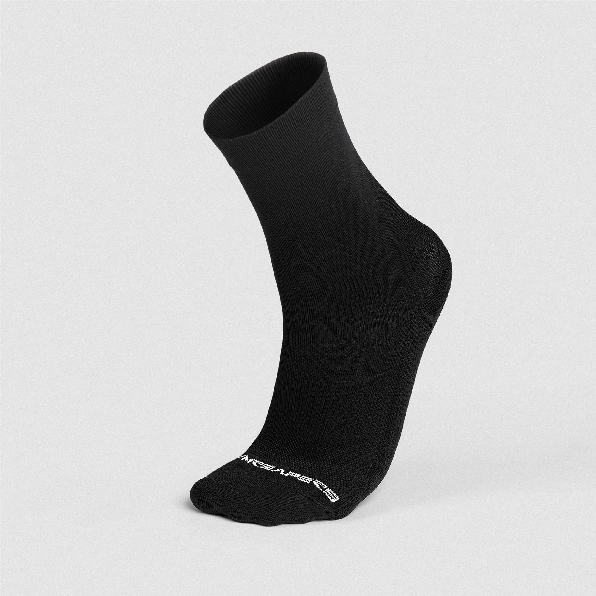 Black Stryda™ Crew Run Socks main image