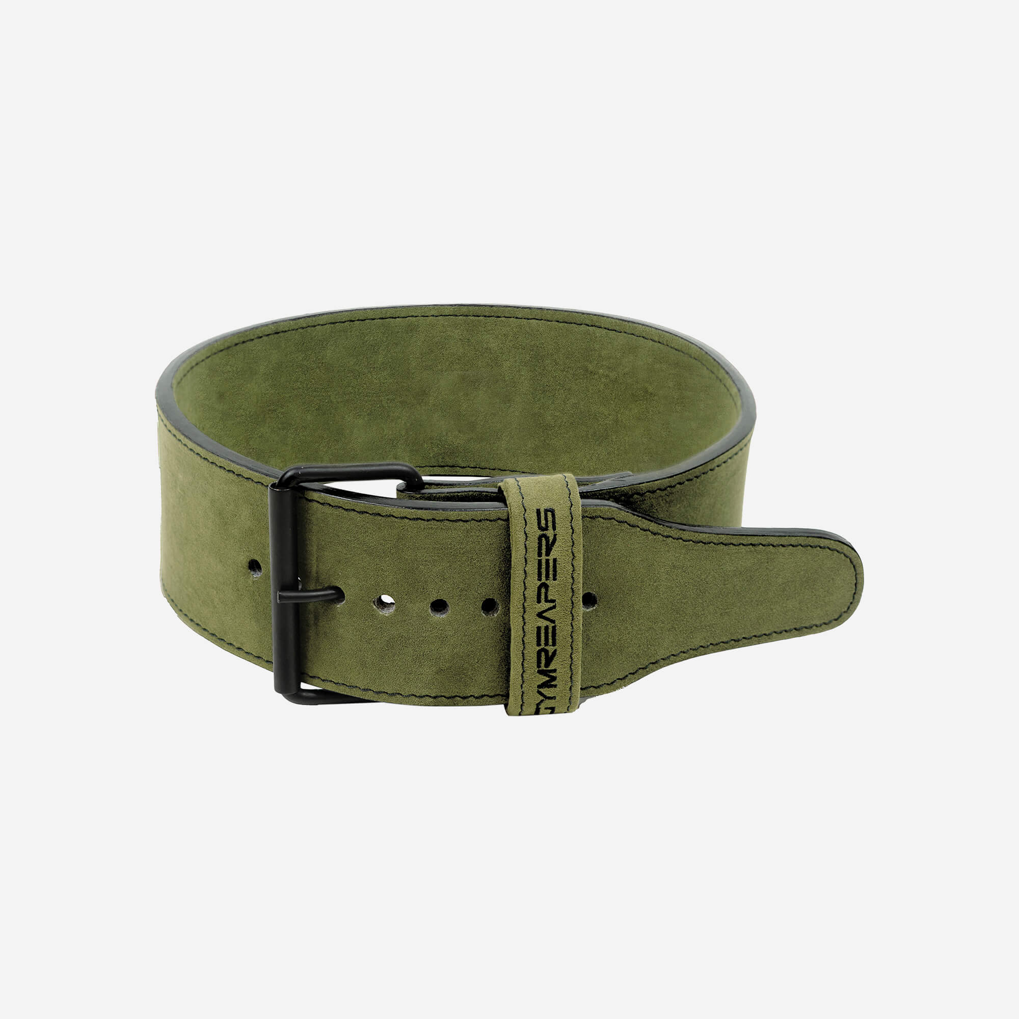 10mm single prong belt green front