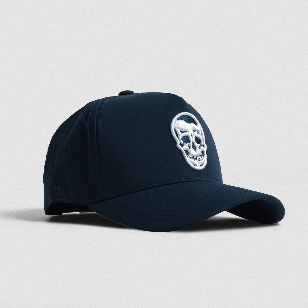 Hybrid Performance 5-Panel Hat - Navy/White display picture 1