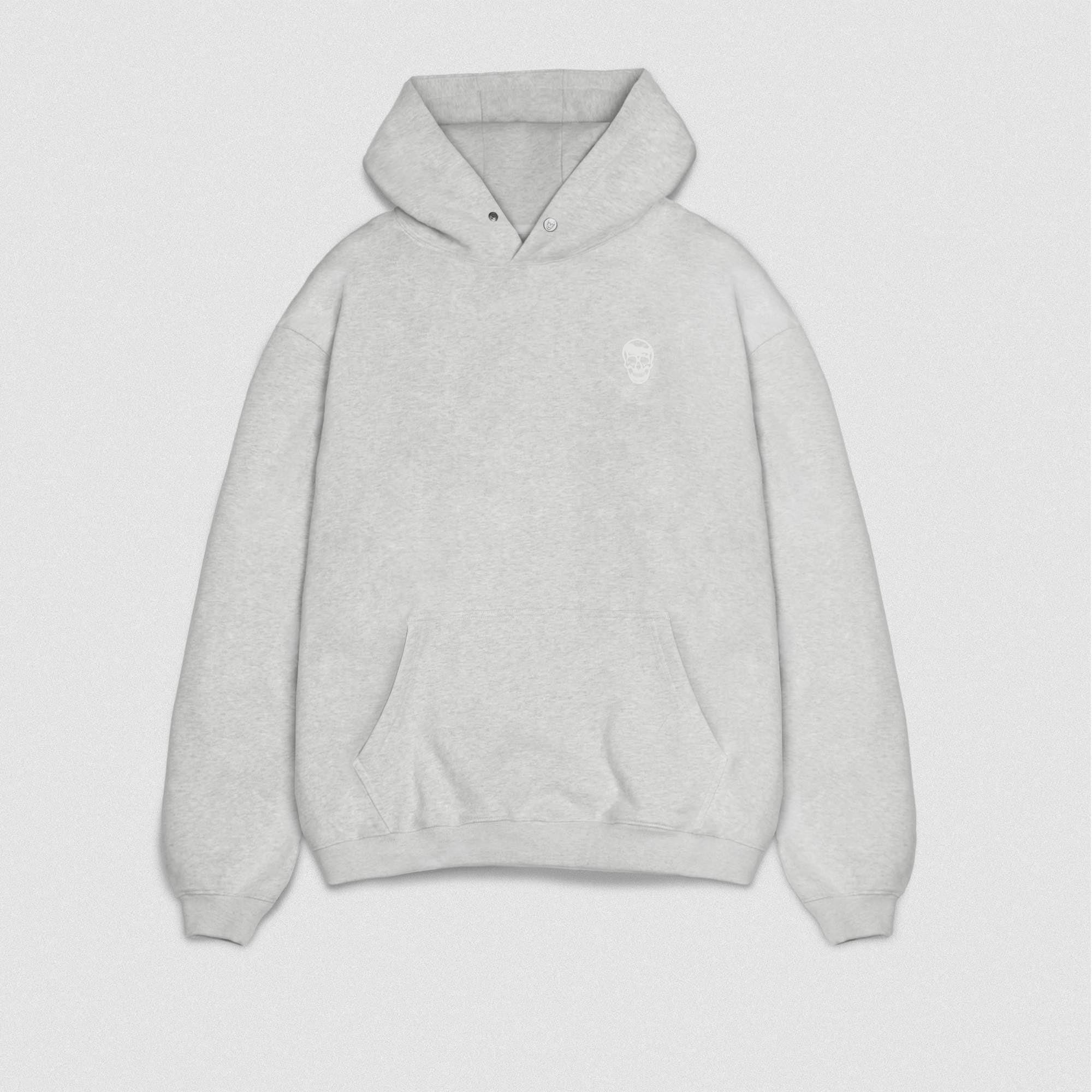 light heather gray heavyweight hoodie
