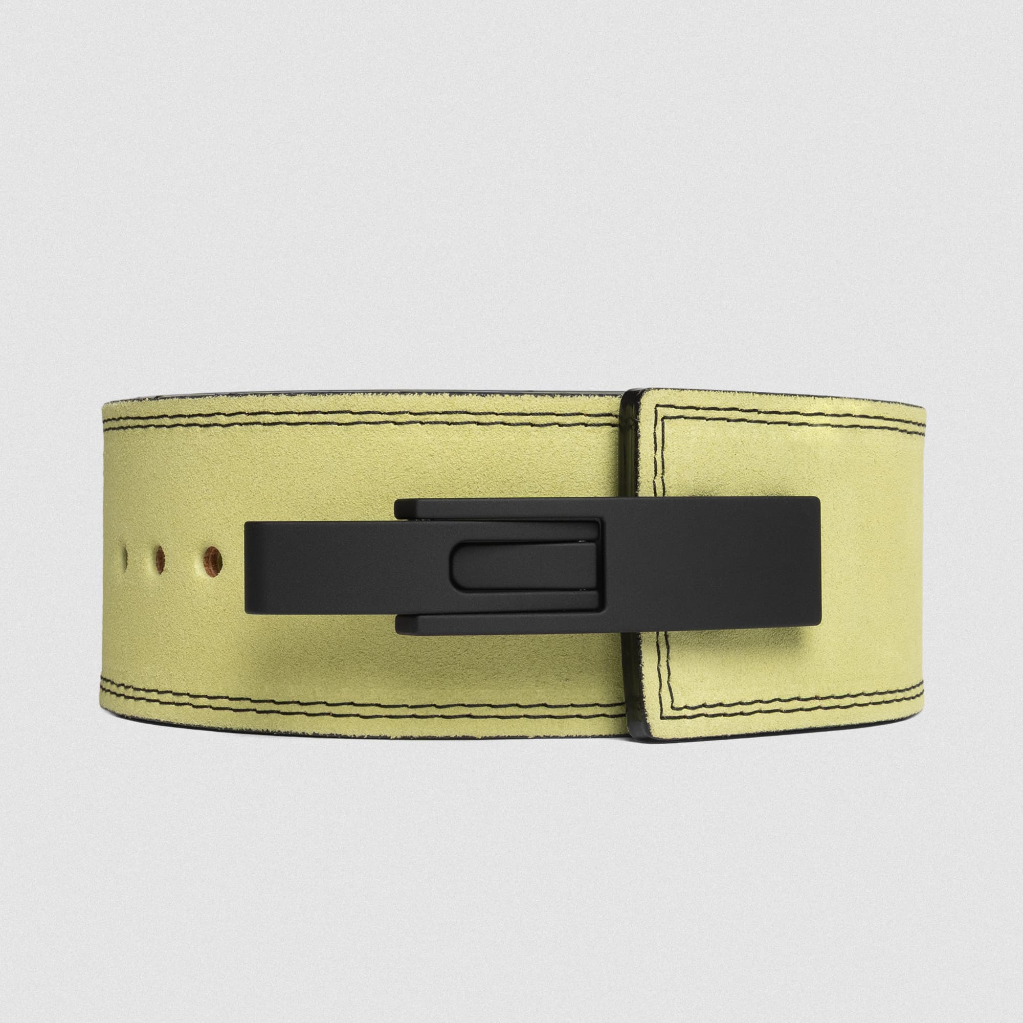 10MM Lever Belt - Neon Green lay flat front side