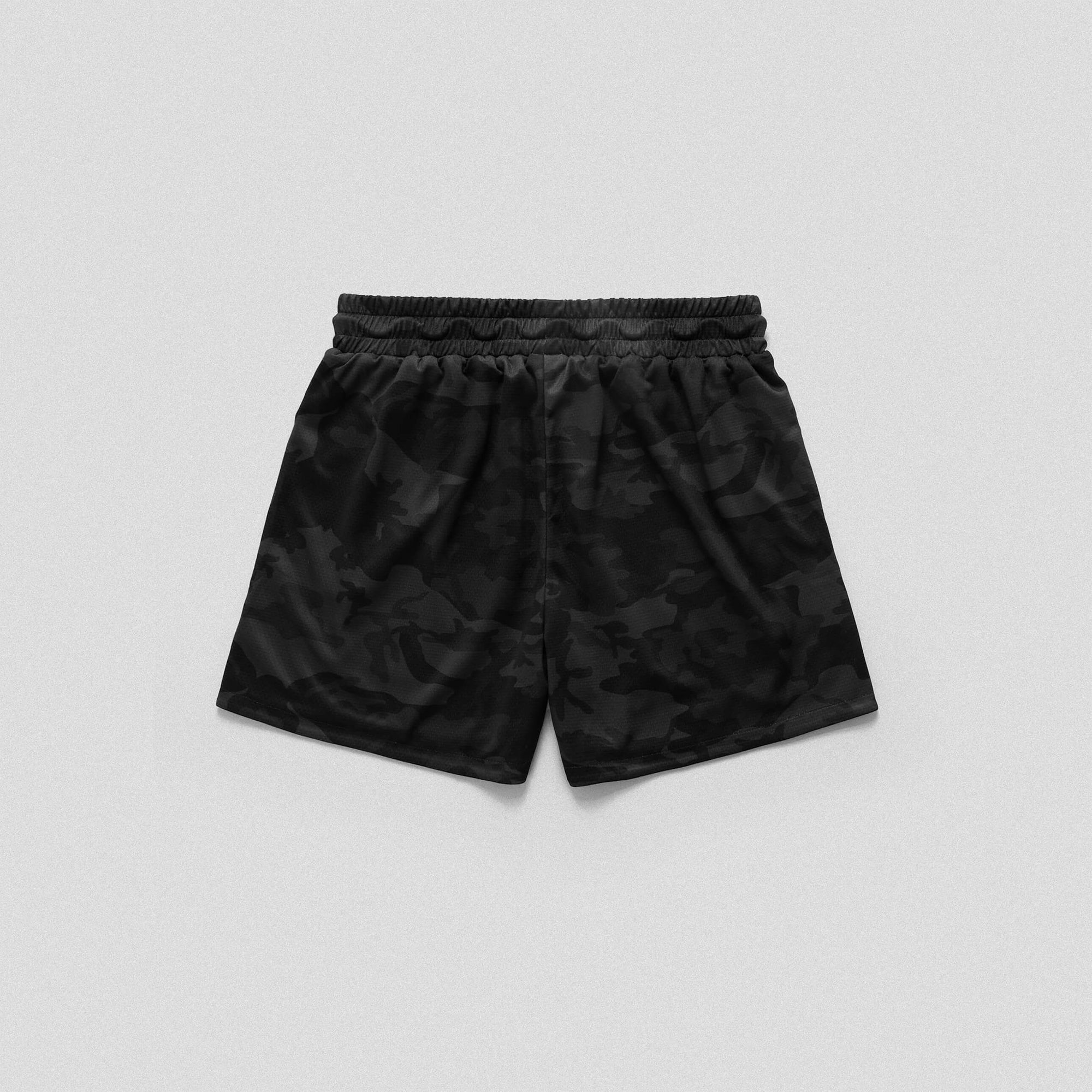 mesh shorts black camo back
