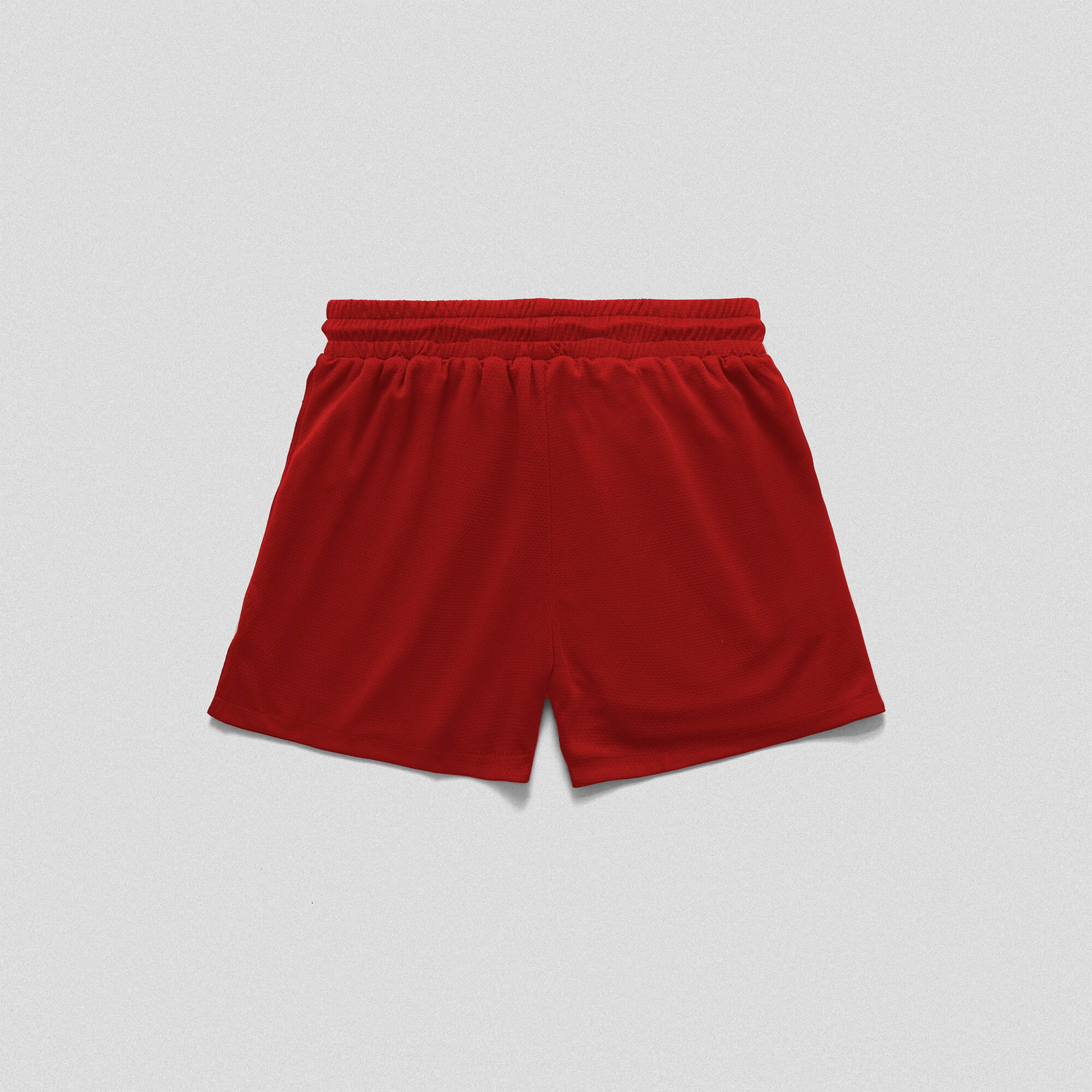 mesh short red back