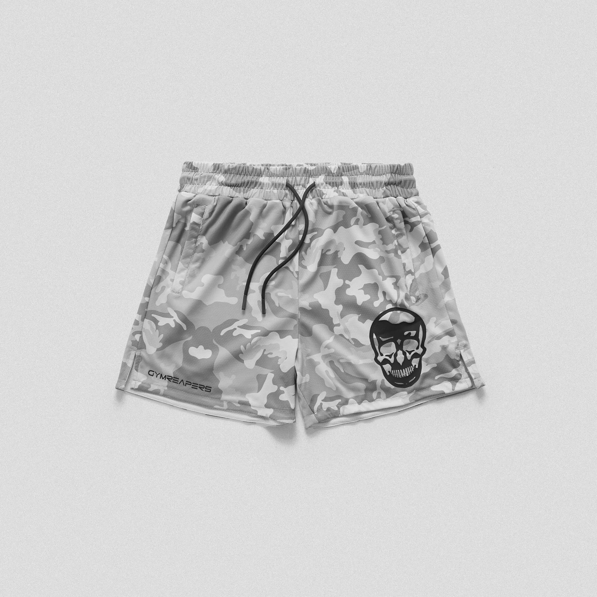 mesh shorts white camo front