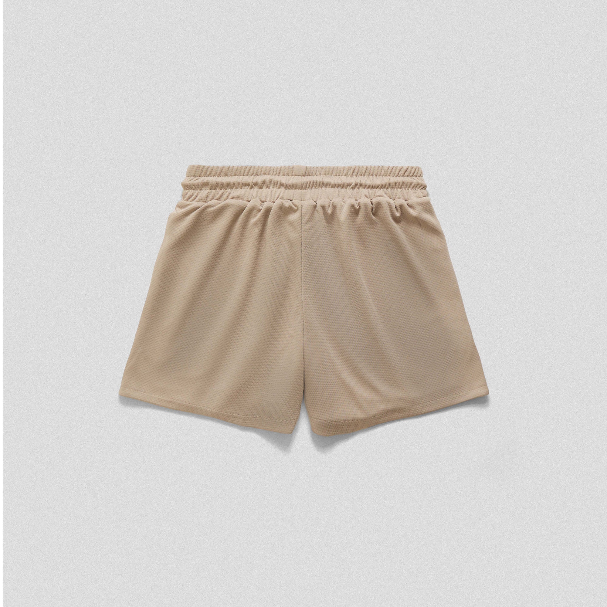 mesh short khaki back