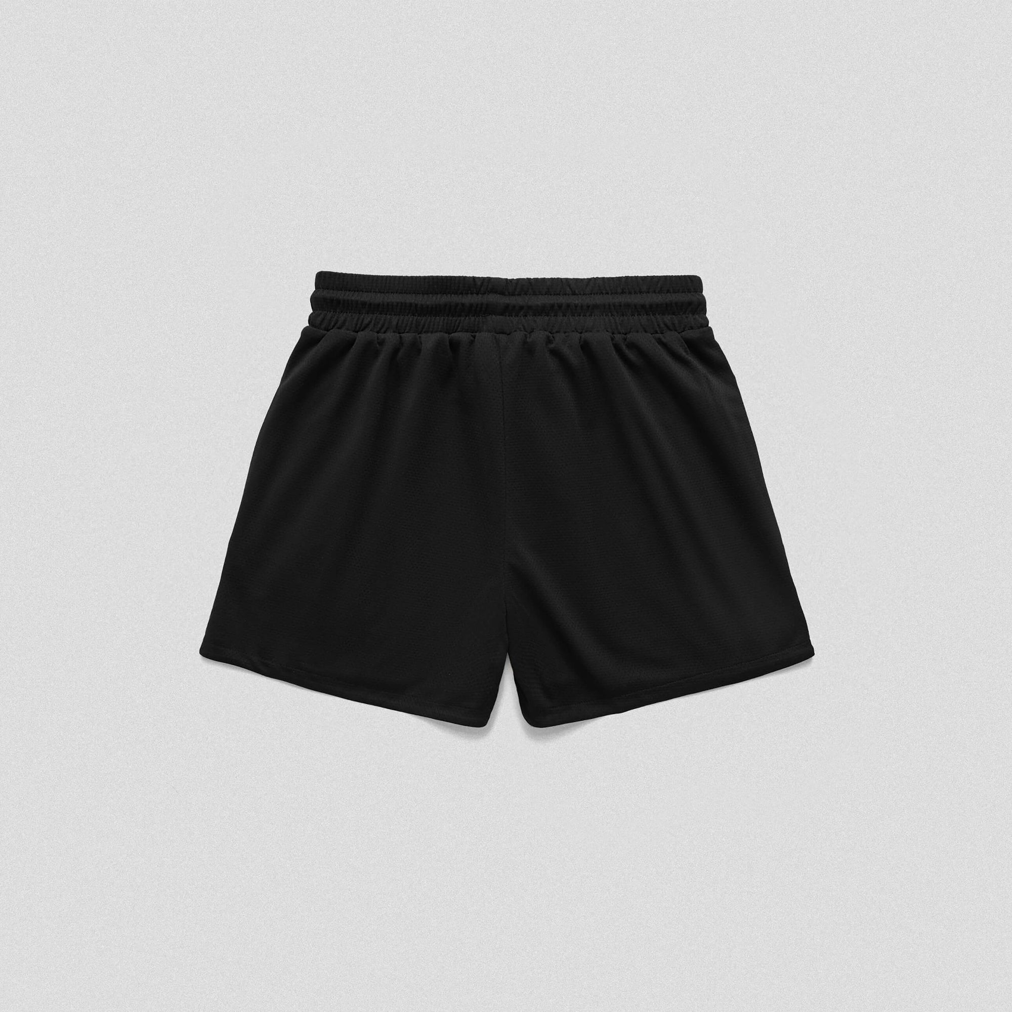 mesh shorts black black back