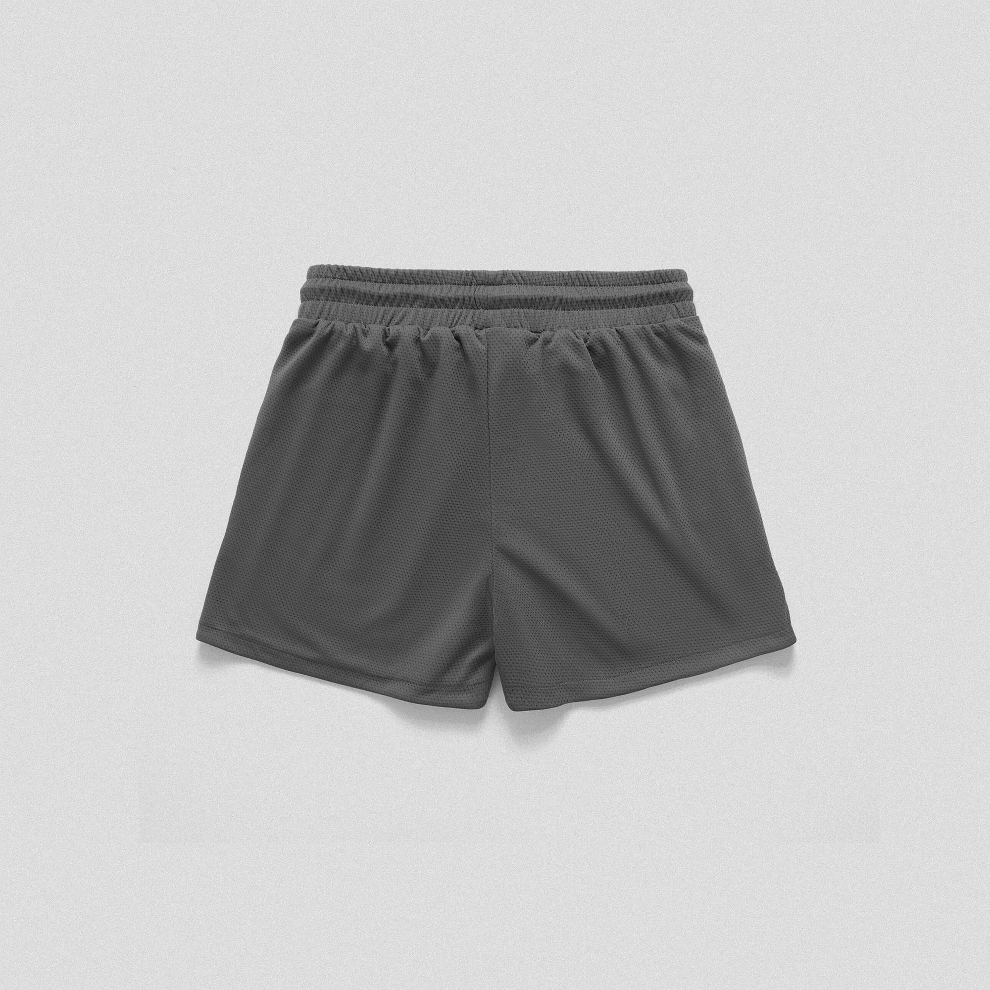 mesh shorts charcoal back