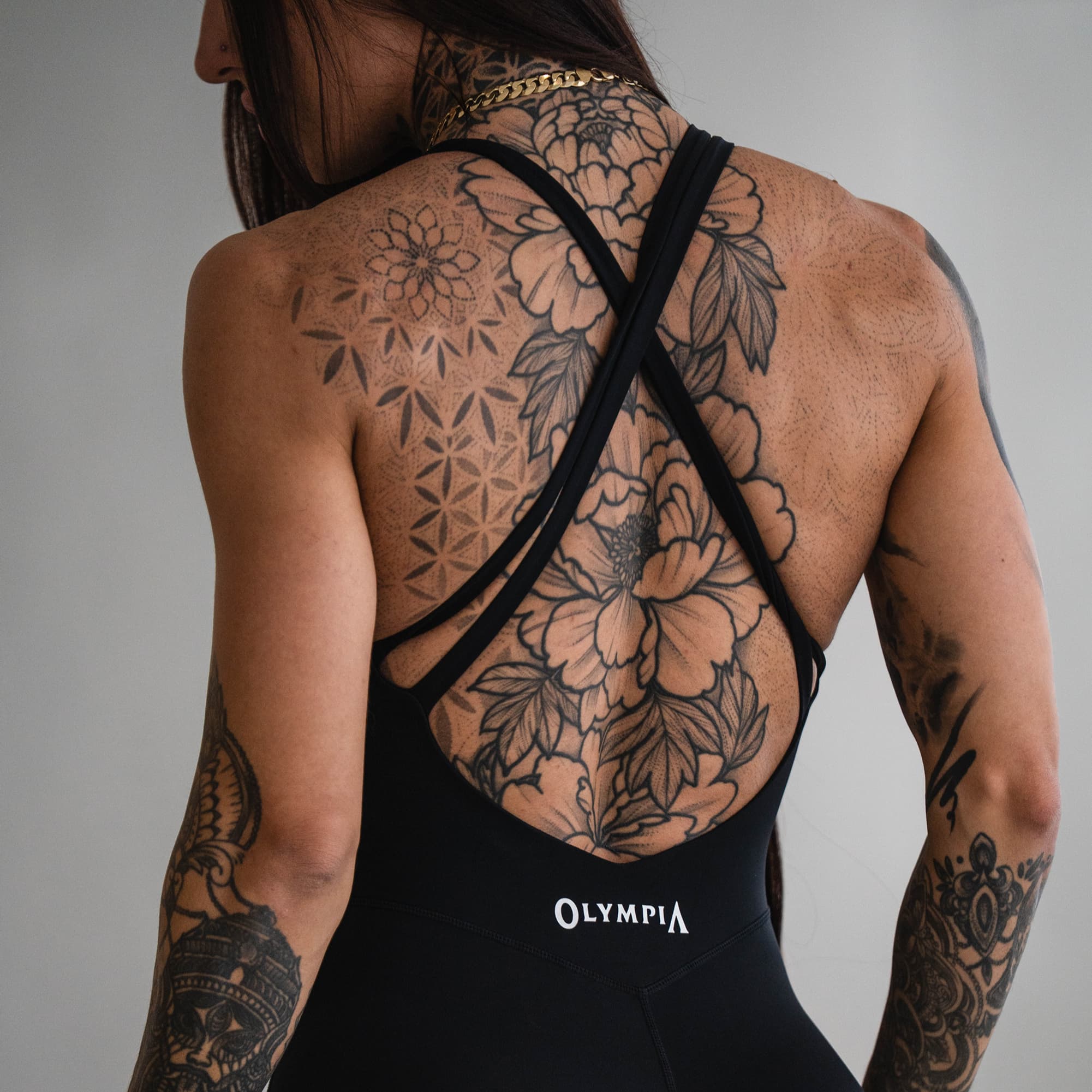 Olympia Bodysuit close up on back details