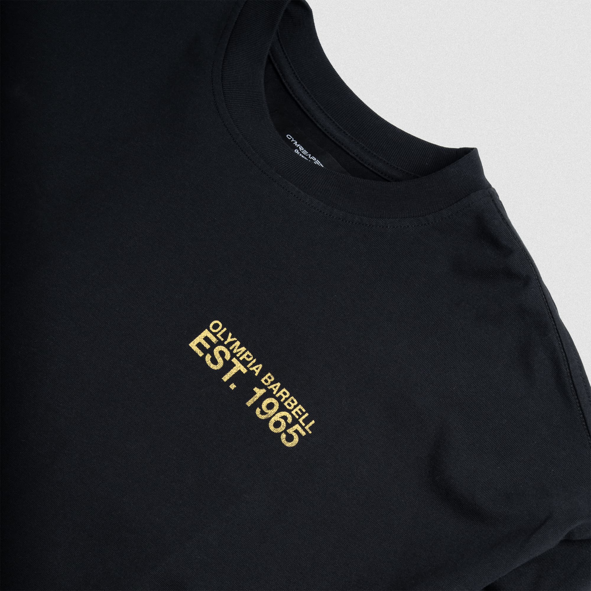 crest long sleeve shirt lay flat close up of front graphic