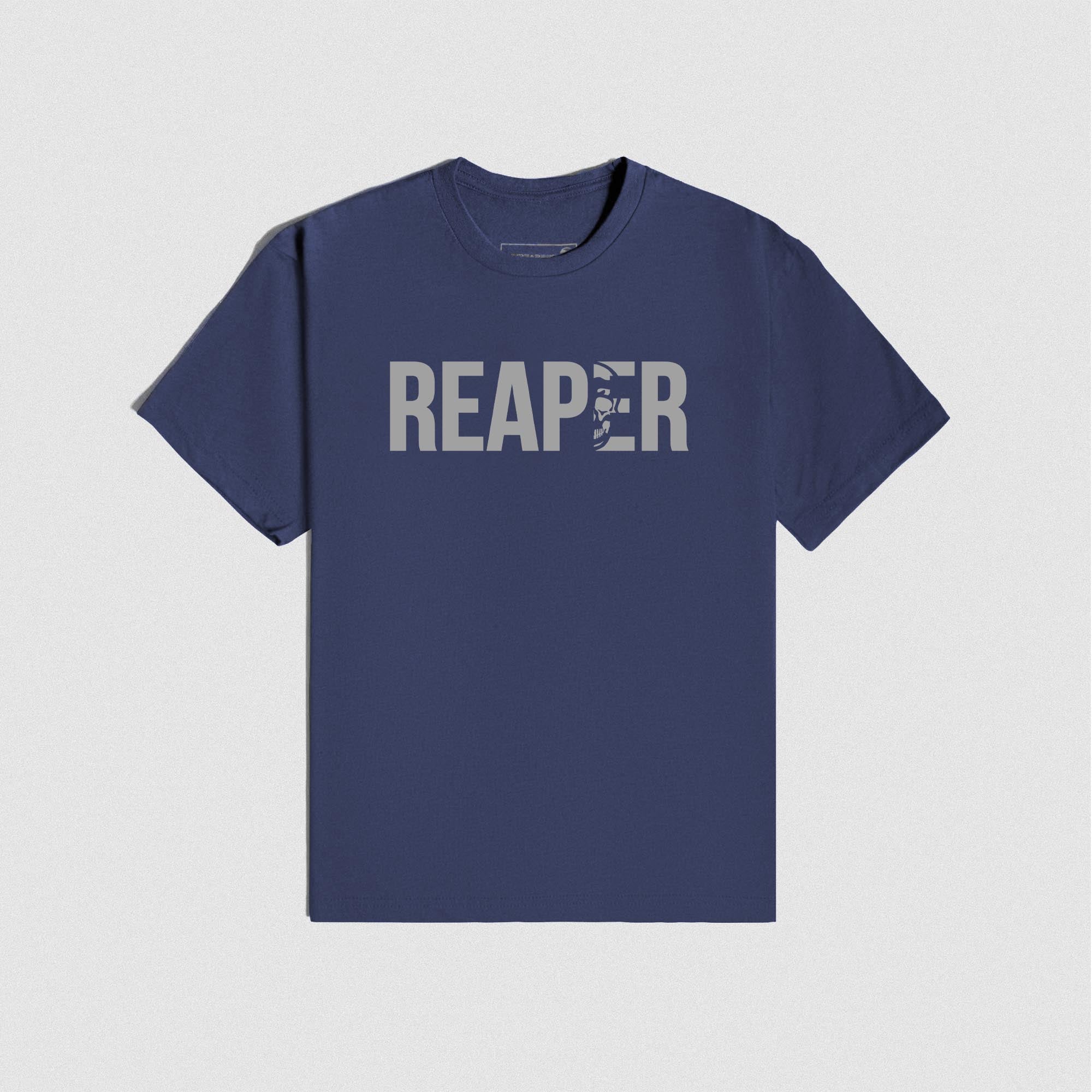 Royal Blue Reaper Tee lay flat front view