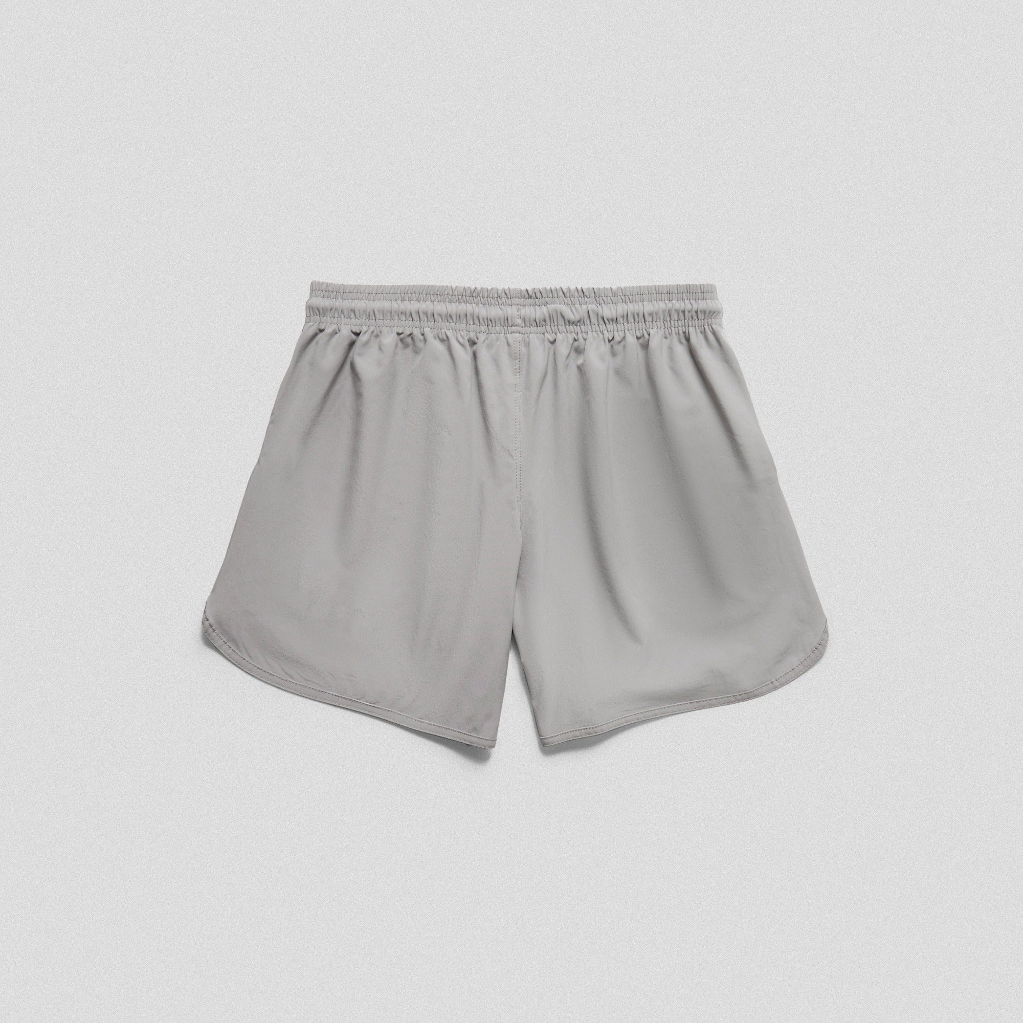 slate back flat lay training shorts