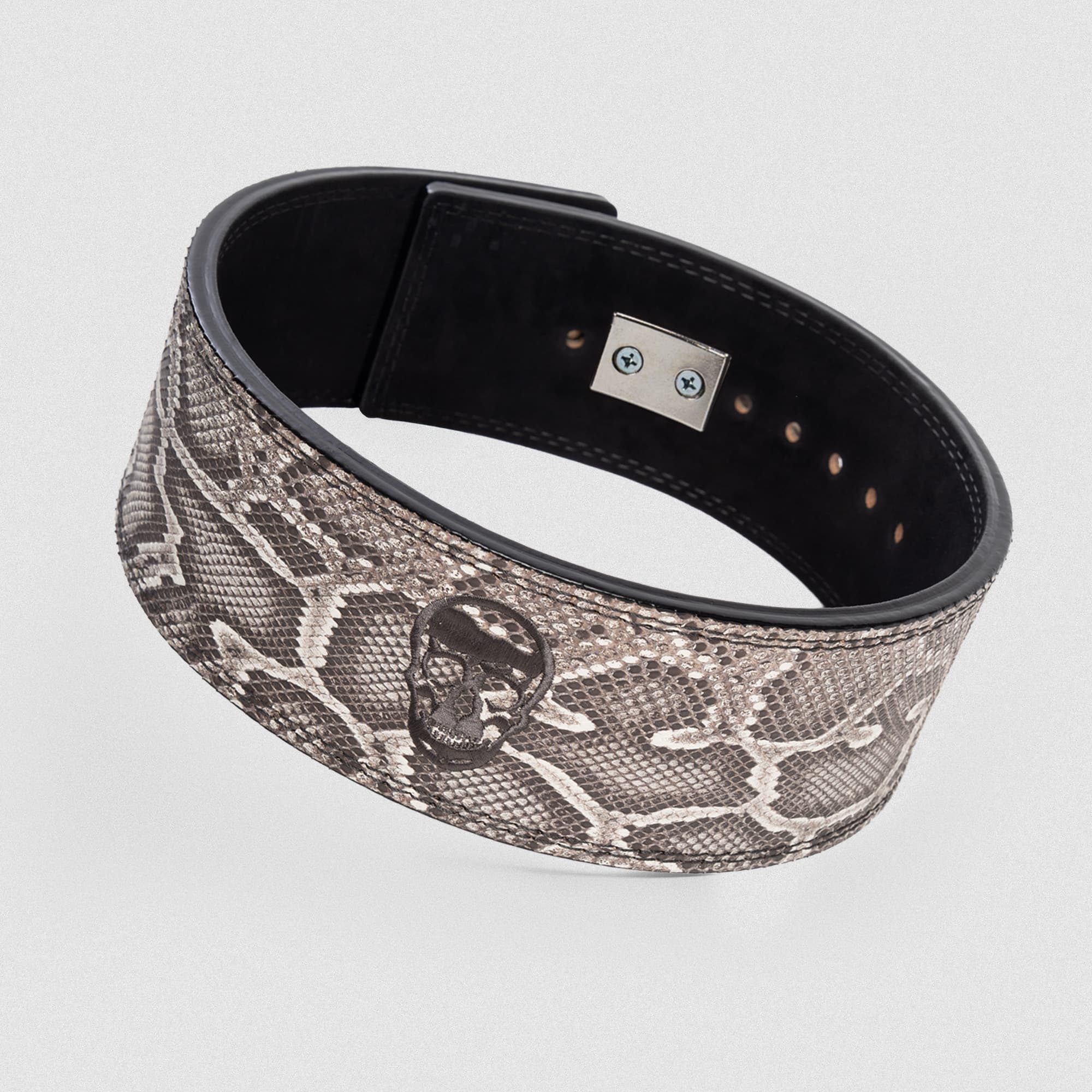10MM Lever Belt - White Python