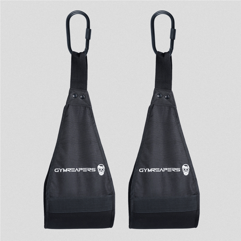 Gymreapers Hanging Ab Straps Black