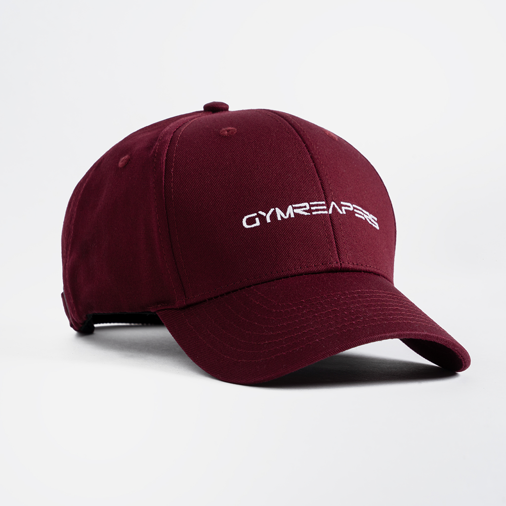 gymreapers baseball hat maroon side