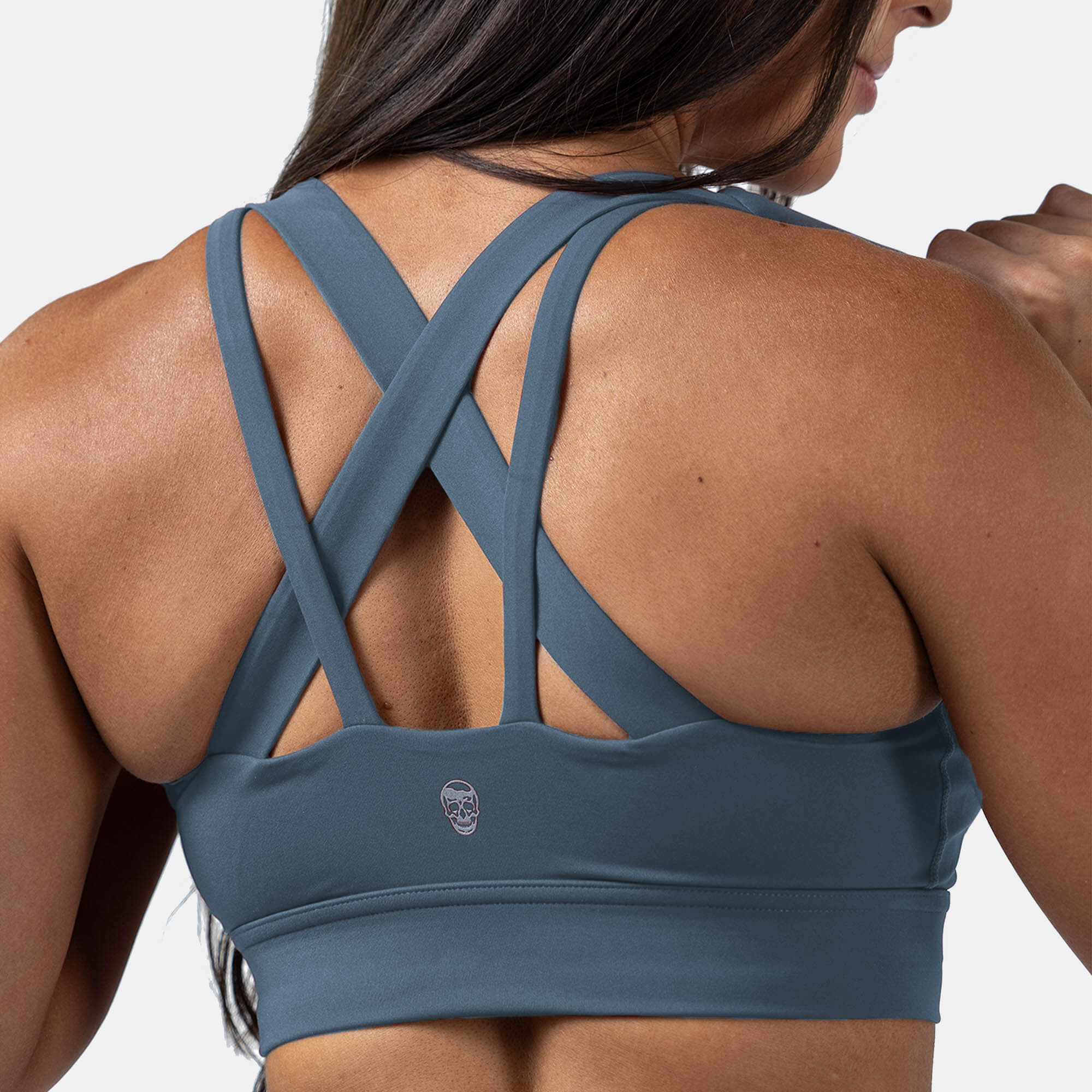harmony bra pale blue back close up