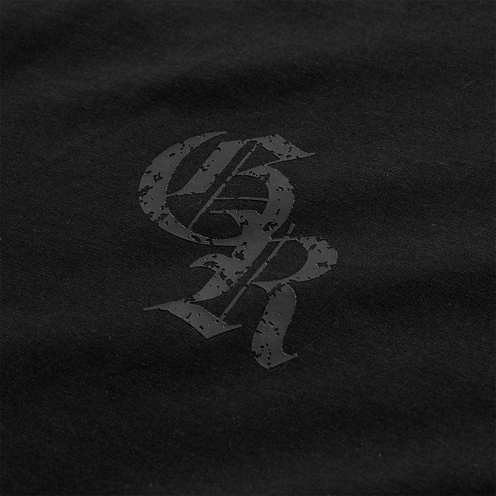 initial tee black black detail