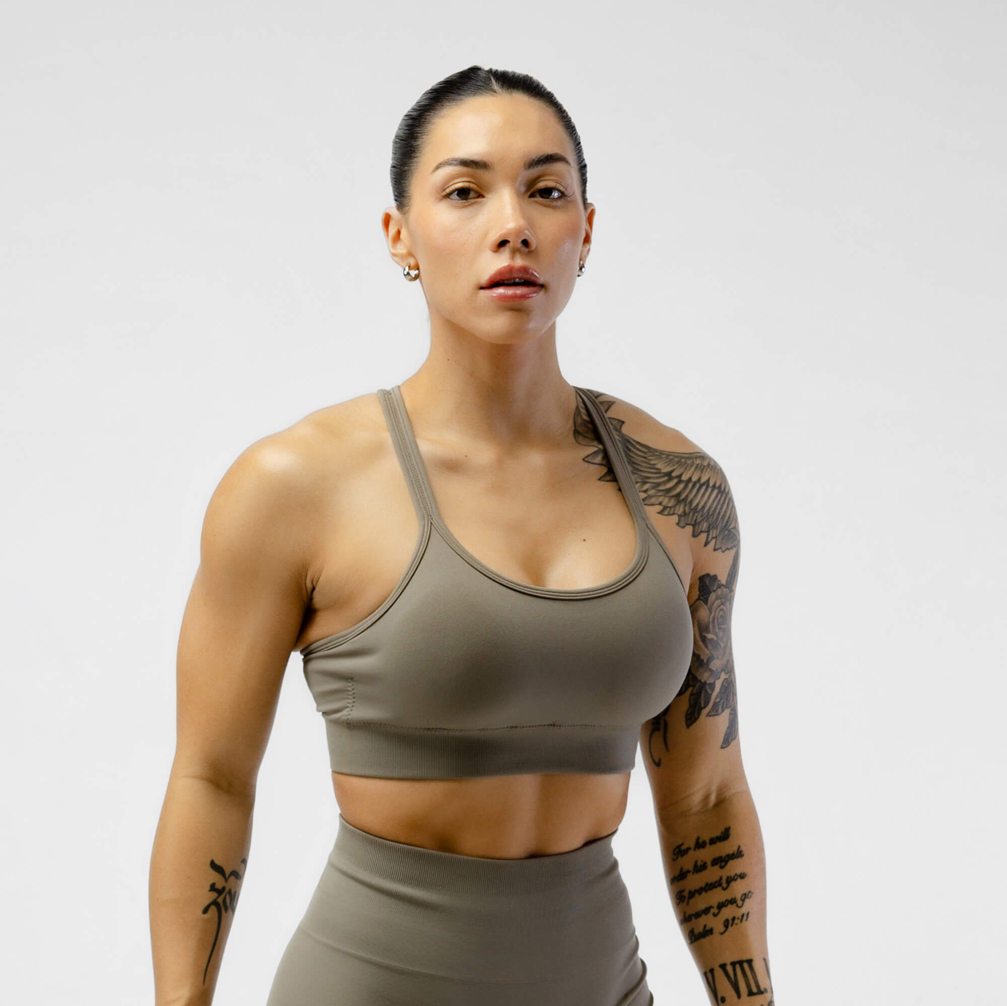 Gymreapers Legacy Bra - Deep Taupe