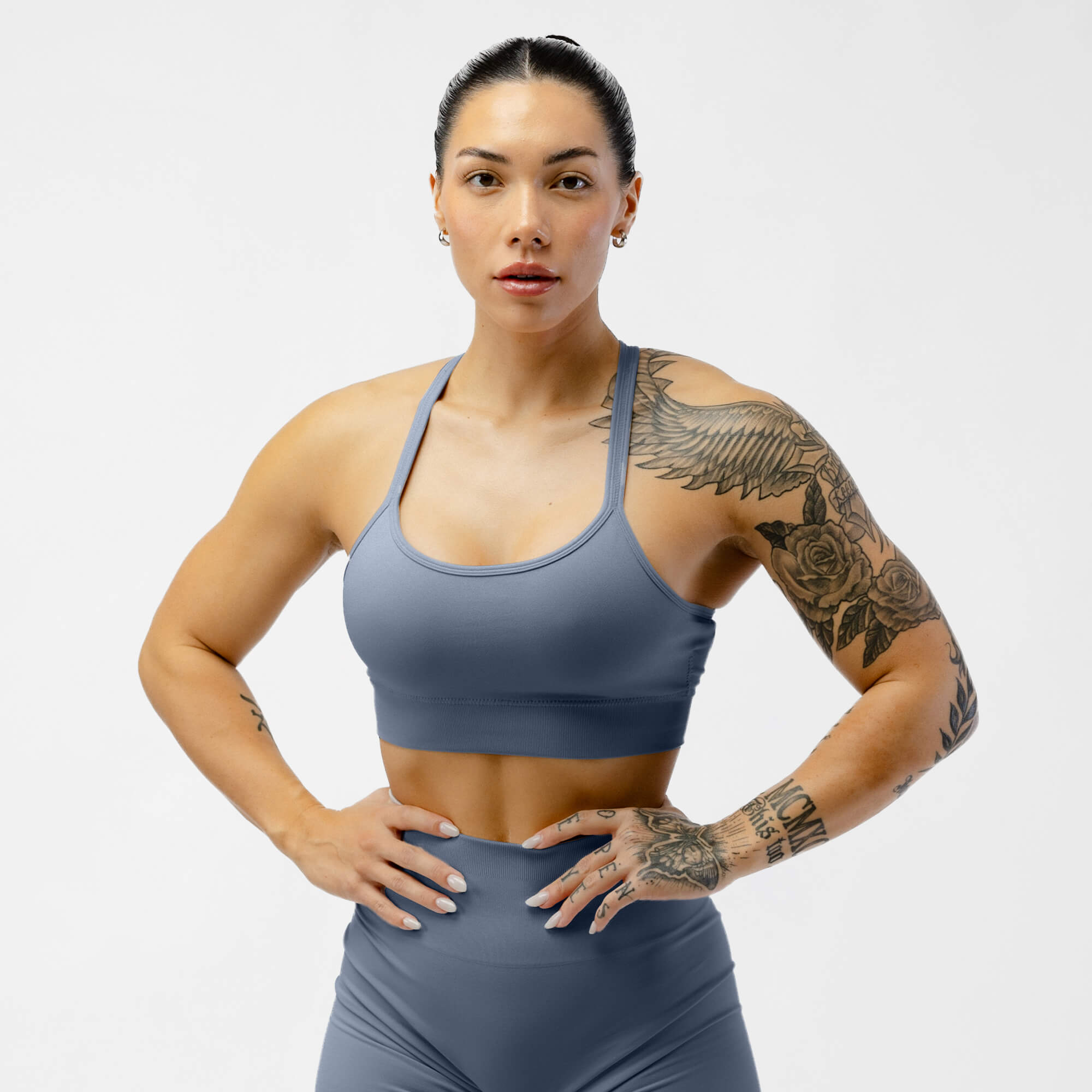 Gymreapers Legacy Bra - Pale Blue