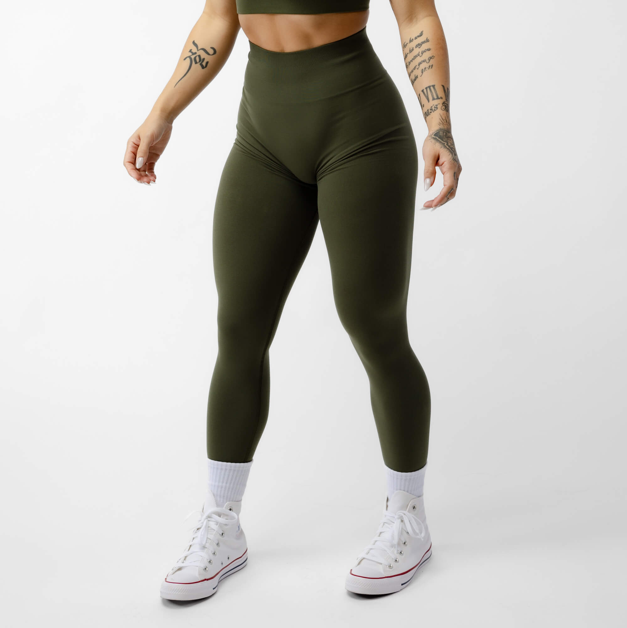 legacy leggings vintage green front