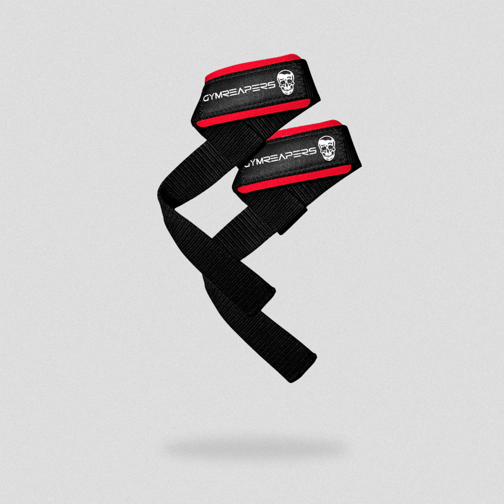 lifting straps red black