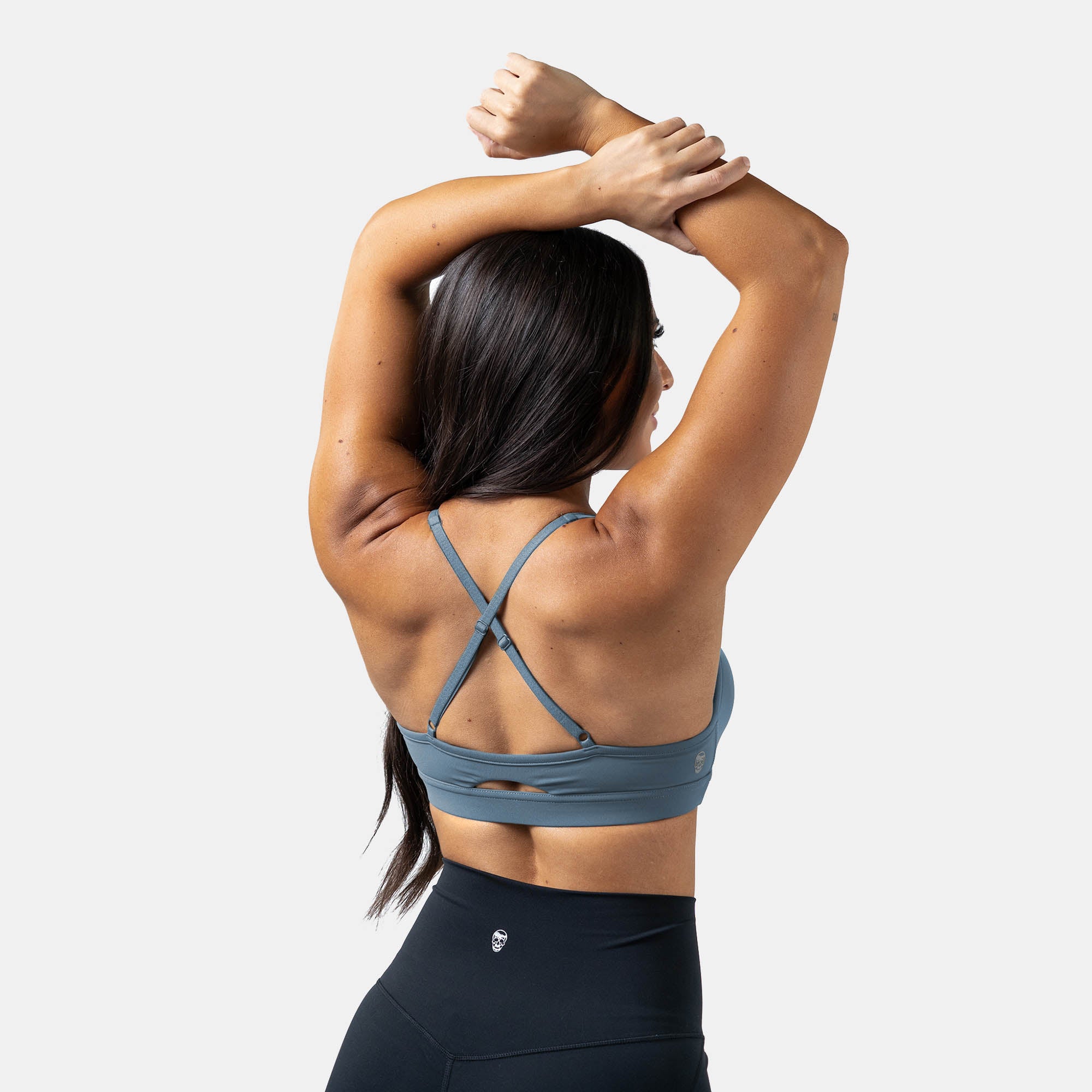 strive bra pale blue back