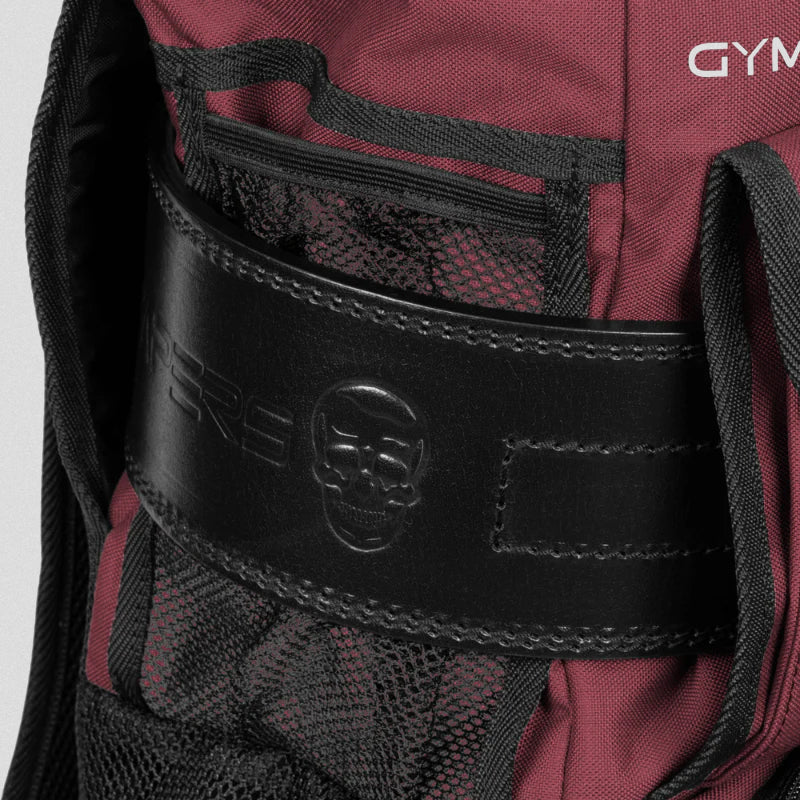 tombstone bag maroon belt attached.