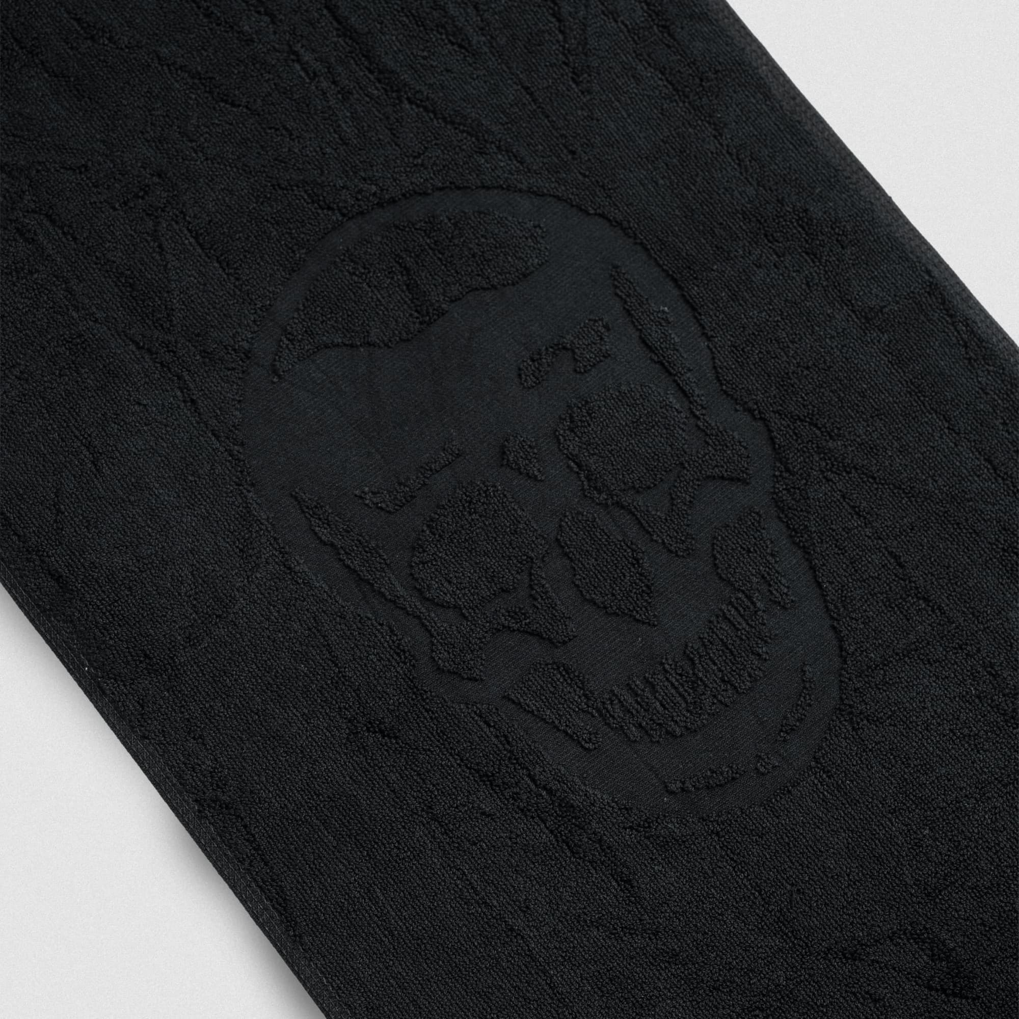 close up shot of skull graphic