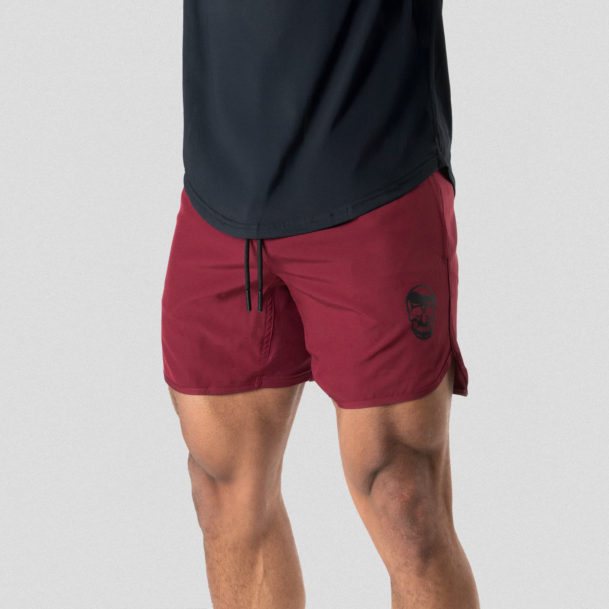training shorts burgundy studio main