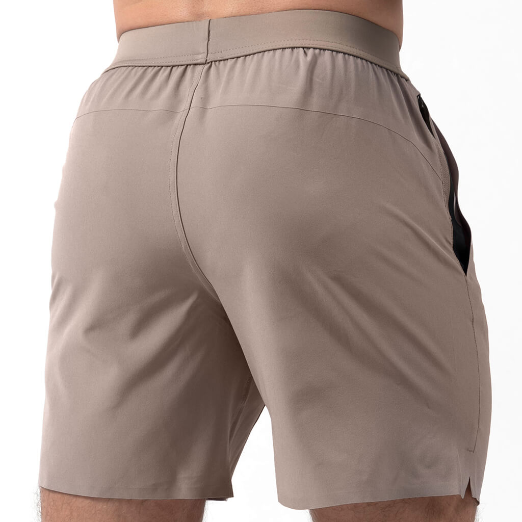 7 inch taupe back