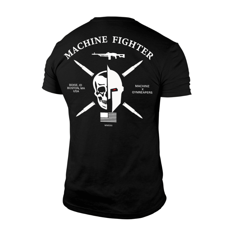 7.62 machine tee back black