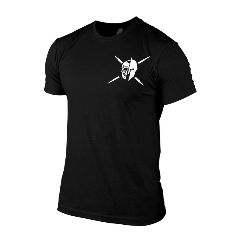 7.62 machine tee front black