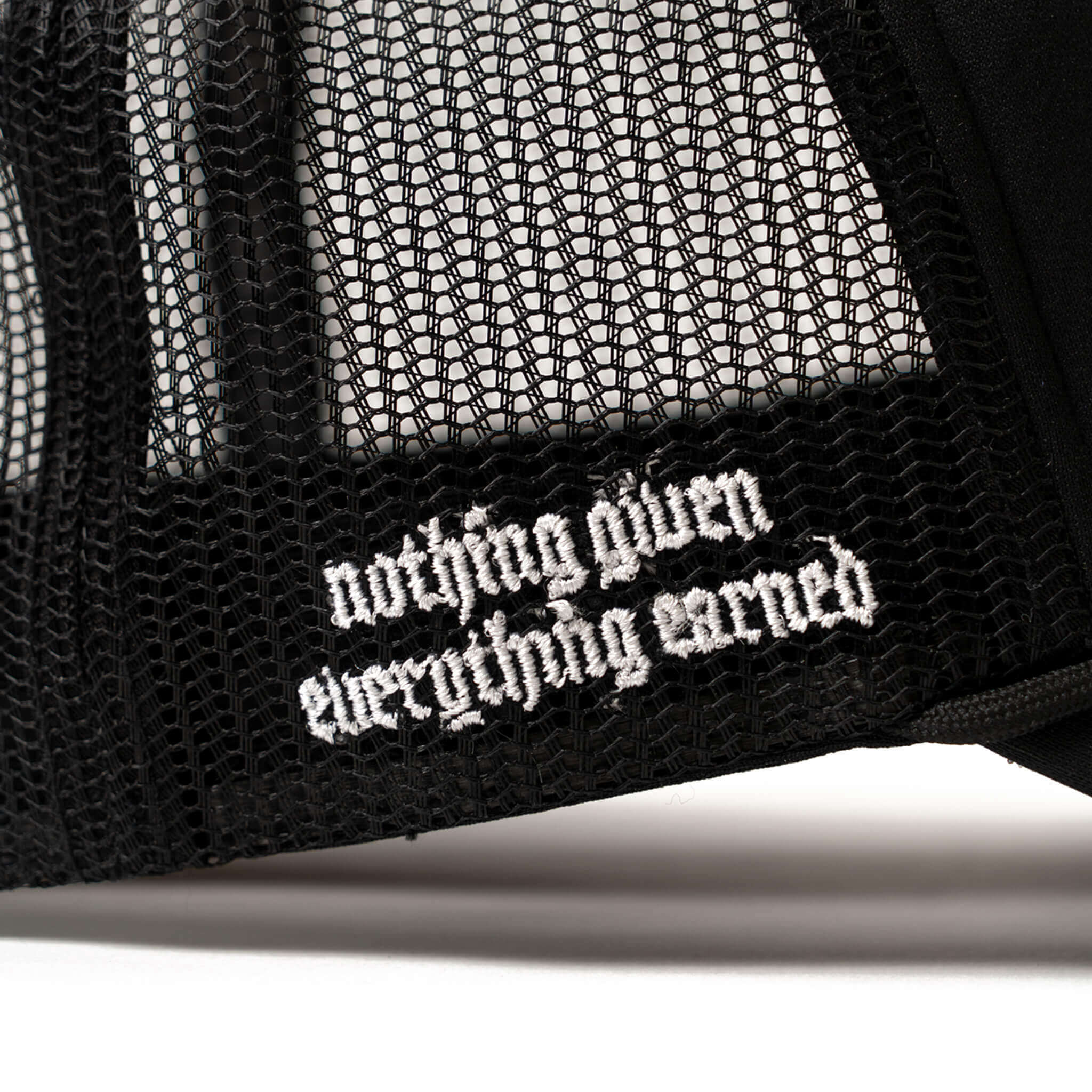 foam trucker hat black mantra