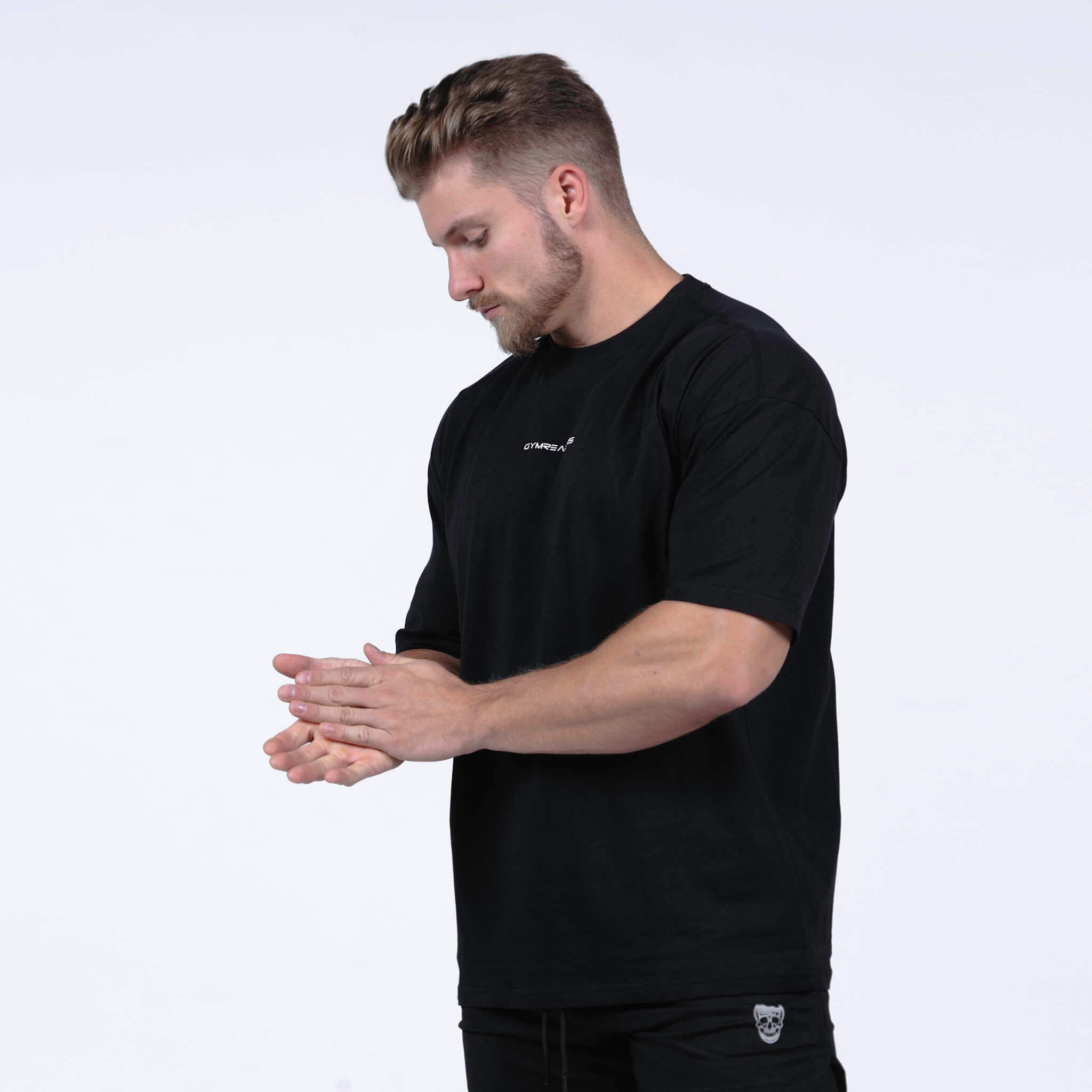 ascend box tee black white