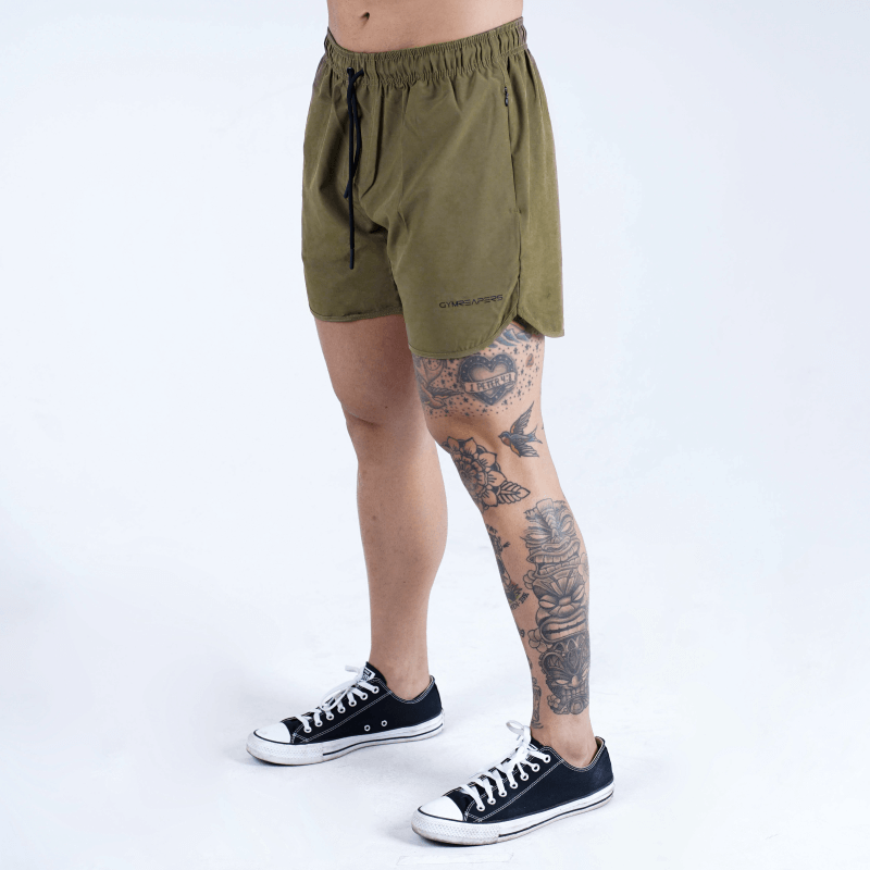dynamic training shorts od green