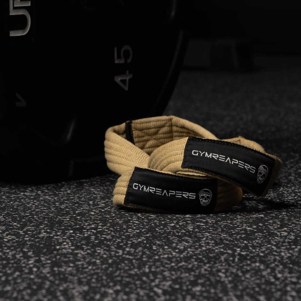 figure 8 lifting strap khaki full