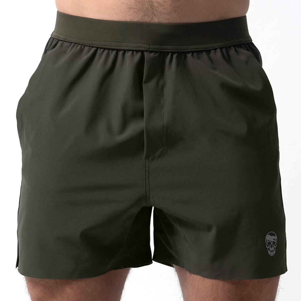green shorts front
