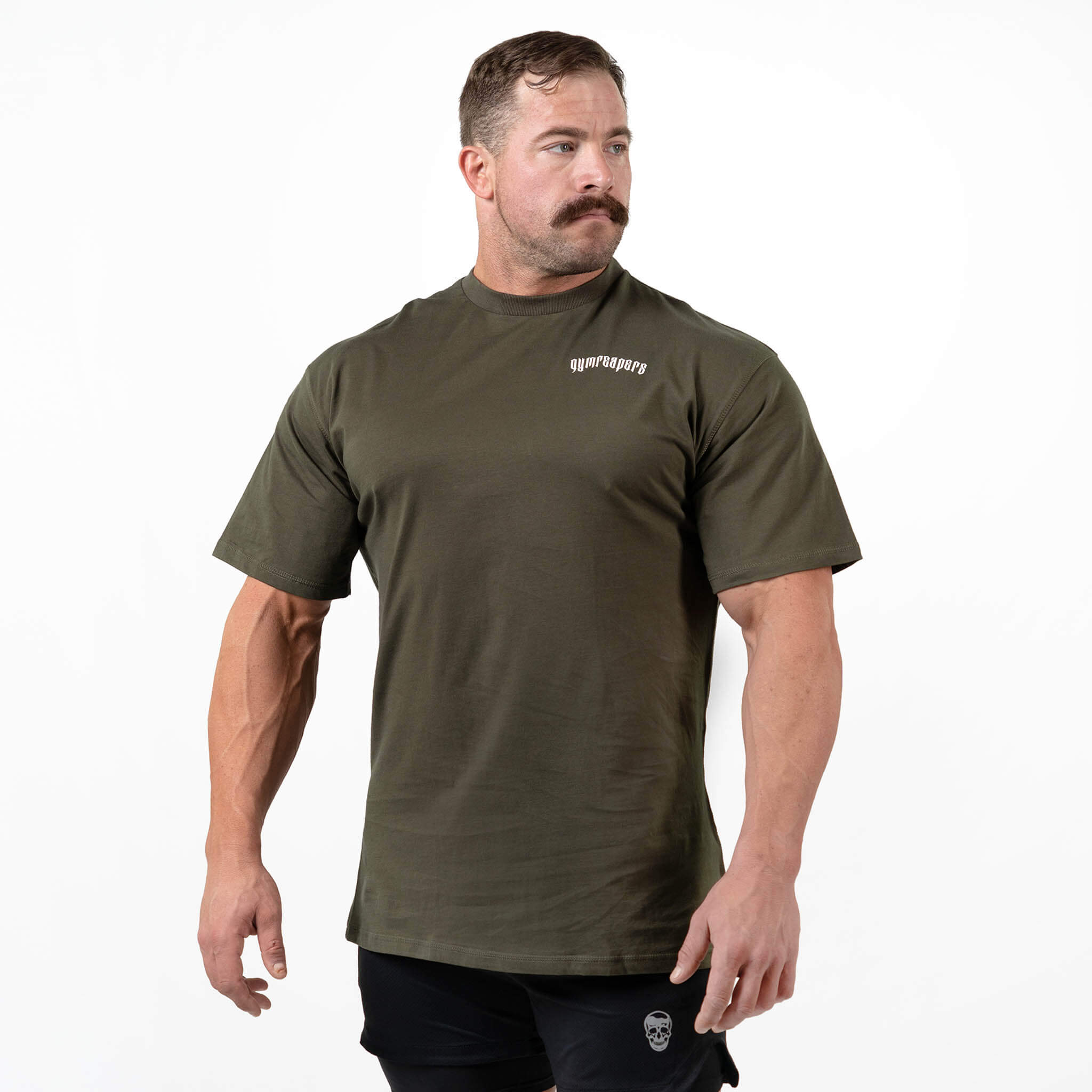 icon oversized tee green