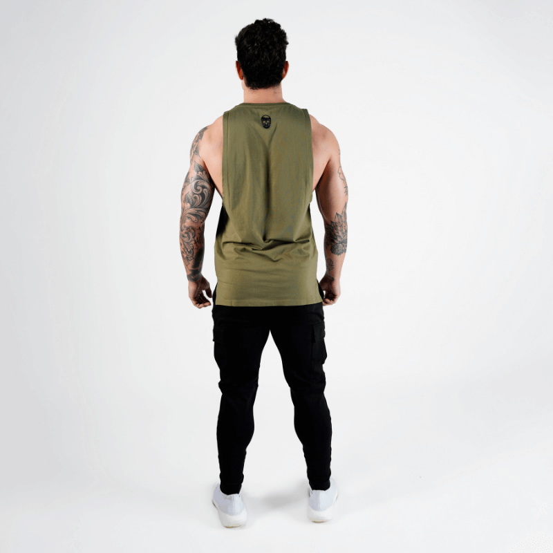 green muscle tank top