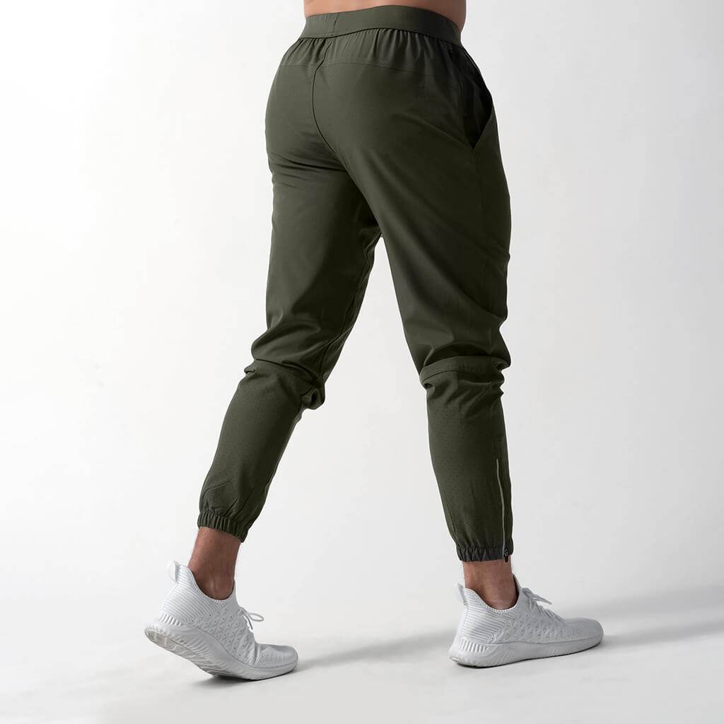 performance jogger green back