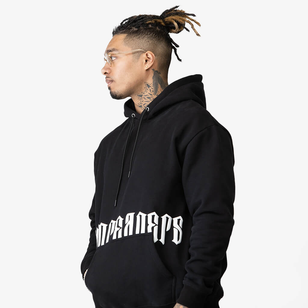 phantom hoodie black/white