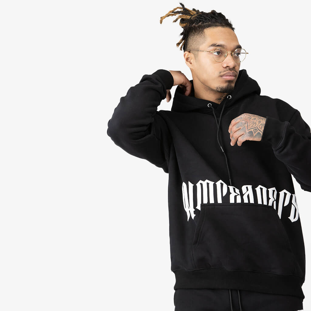 phantom hoodie black/white